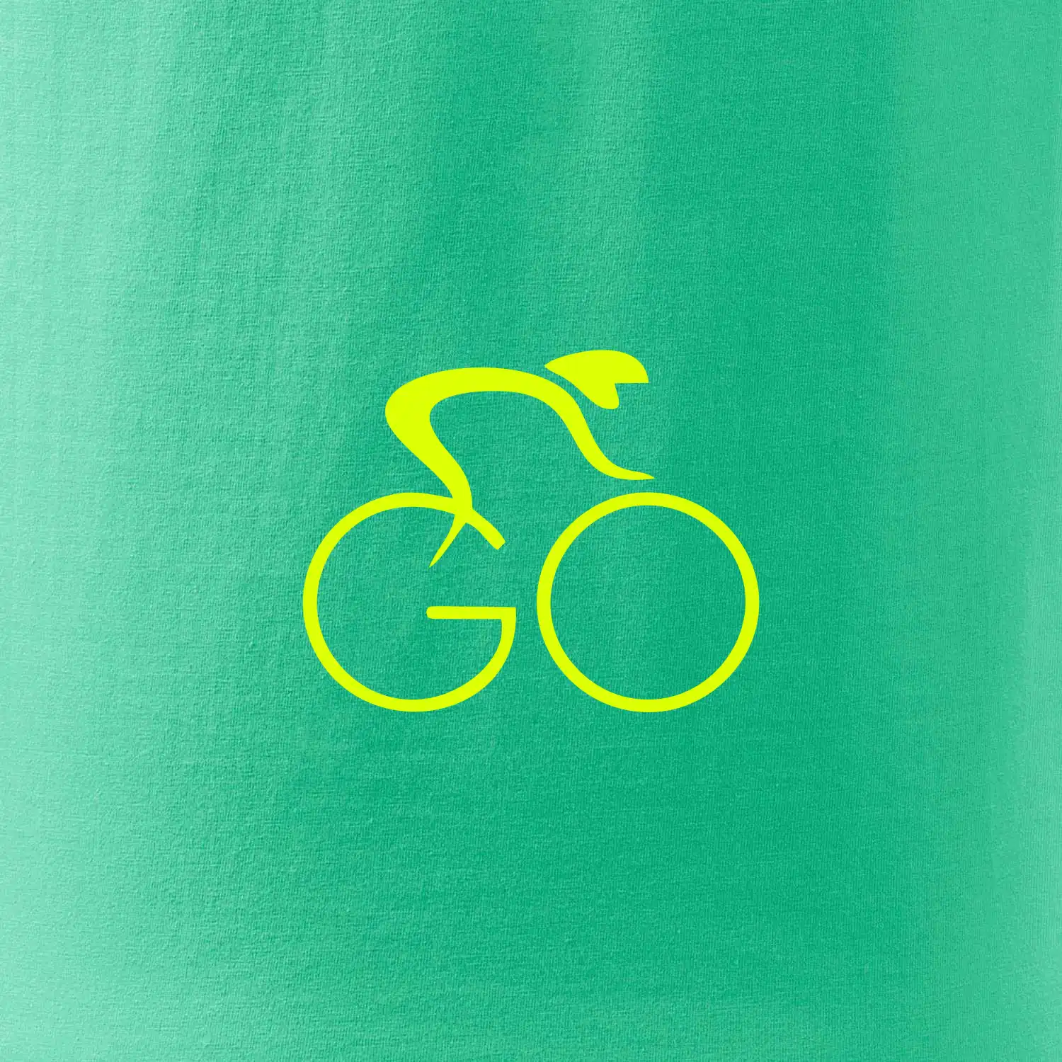 GO - Fluo cyklista malý