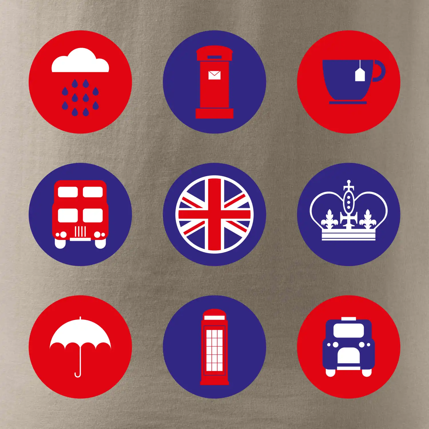 Anglie symboly v kruzích