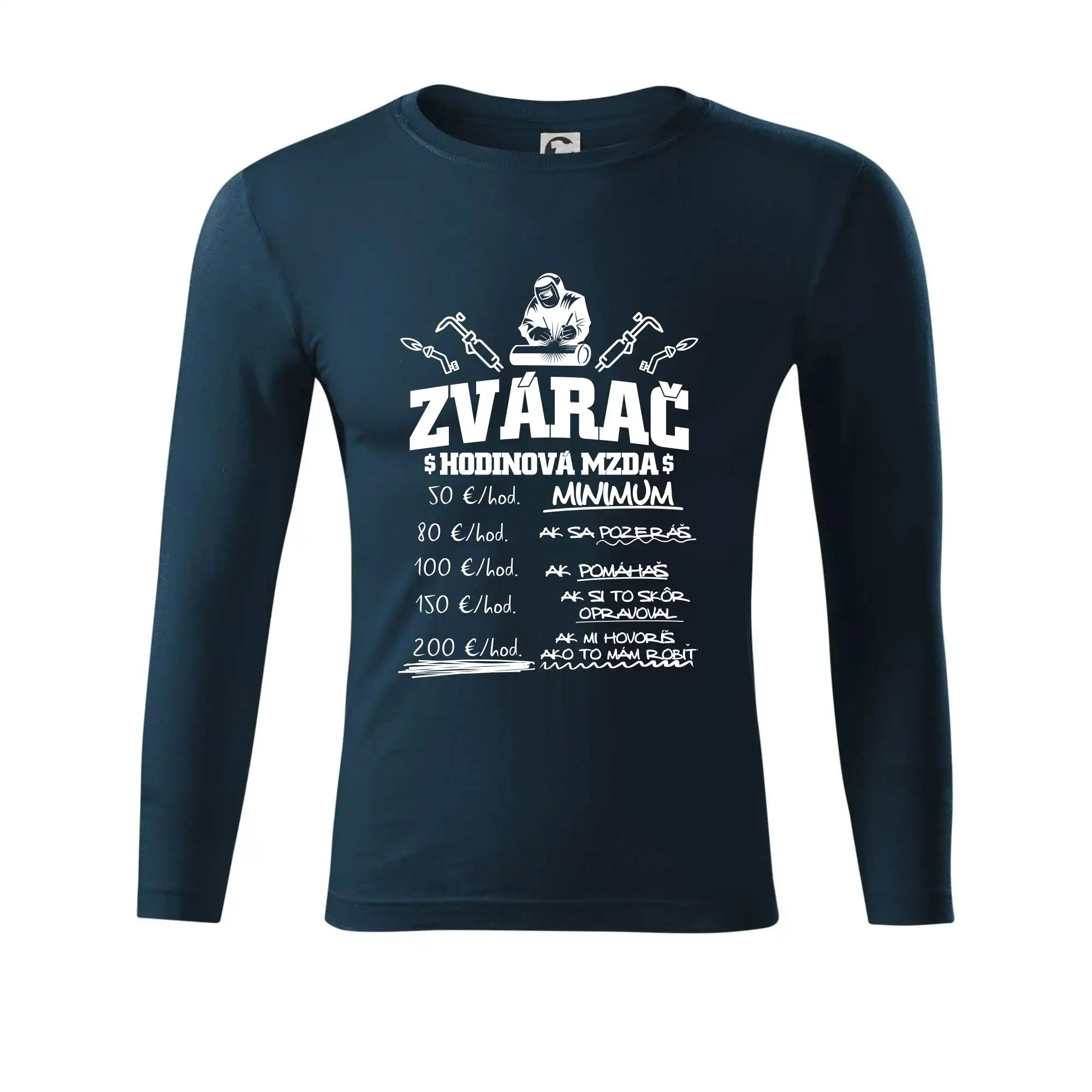 Hodinová mzda zvárač