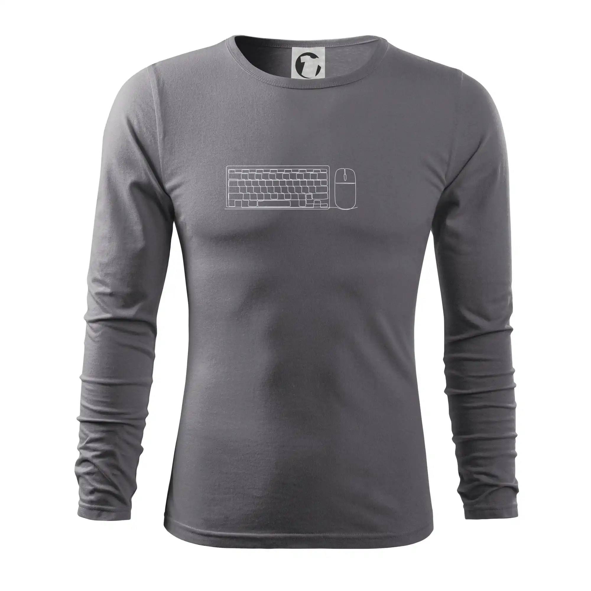 Tričká a mikiny s obrázkami jedným ťahom - Klávesnica a myš jedným ťahom - Tričko s dlhým rukávom FIT-T long sleeve