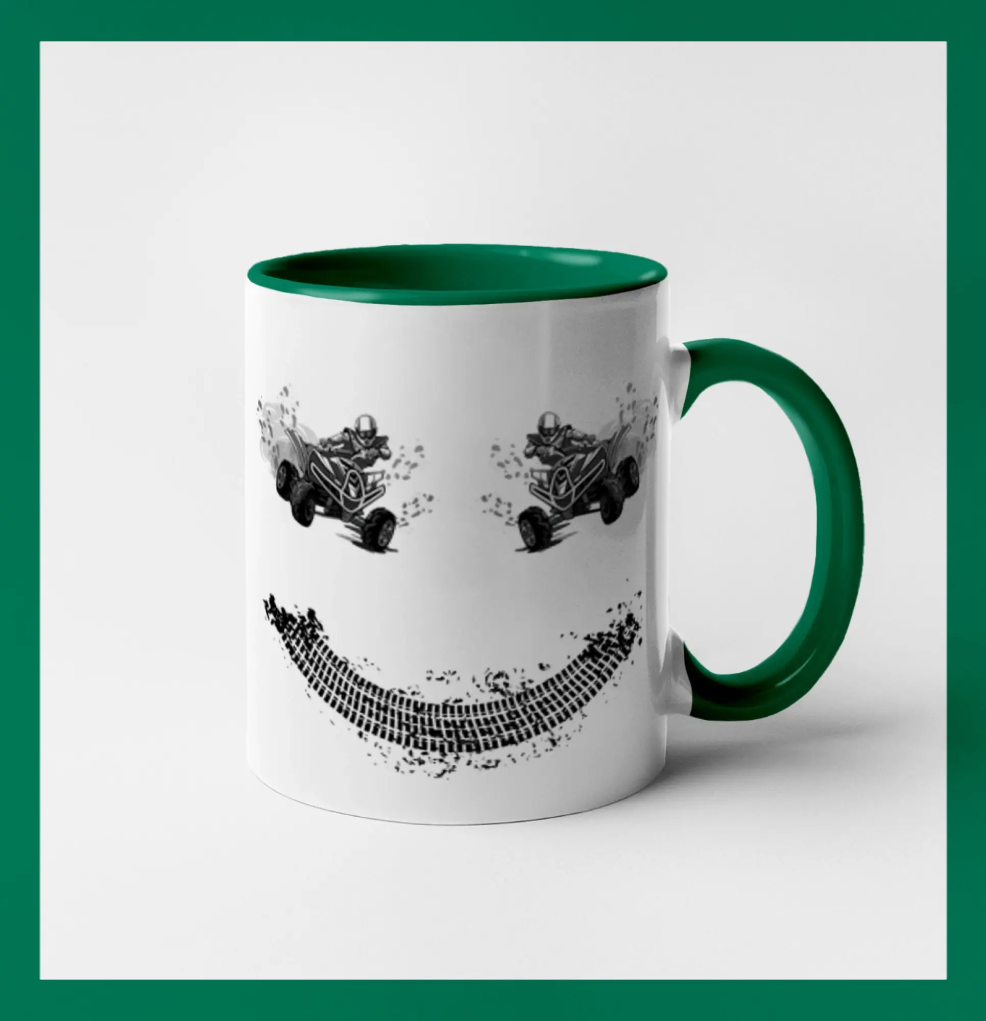Tričko s štvorkolkou - Štvorkolka smile - Hrnček 