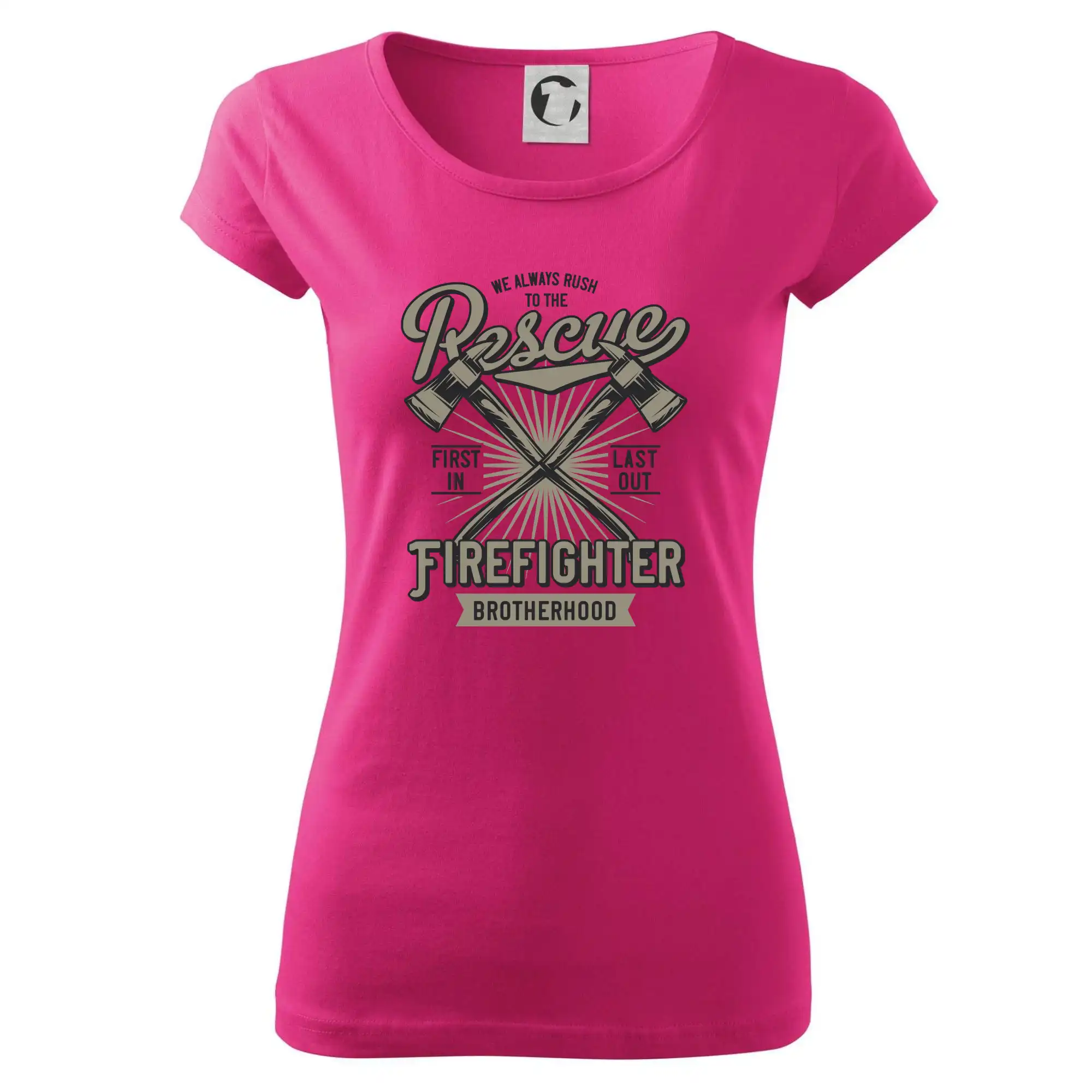 Originálne tričká pre hasičov - Rescue Firefighter - Dámske tričko Pure