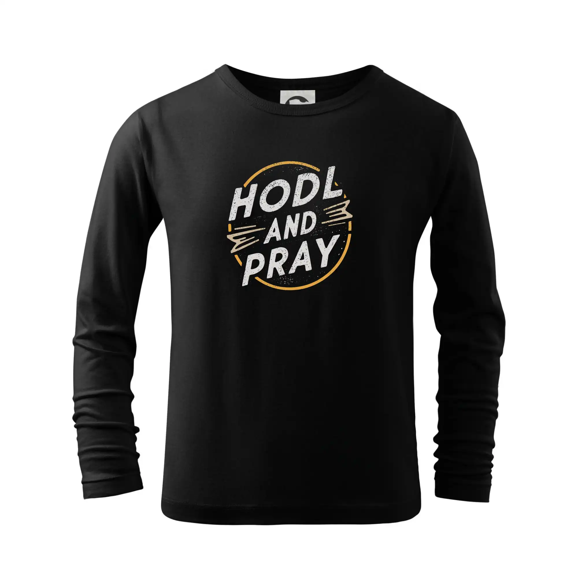 Bitcoin Hodl and pray - Tričko detské Long Sleeve