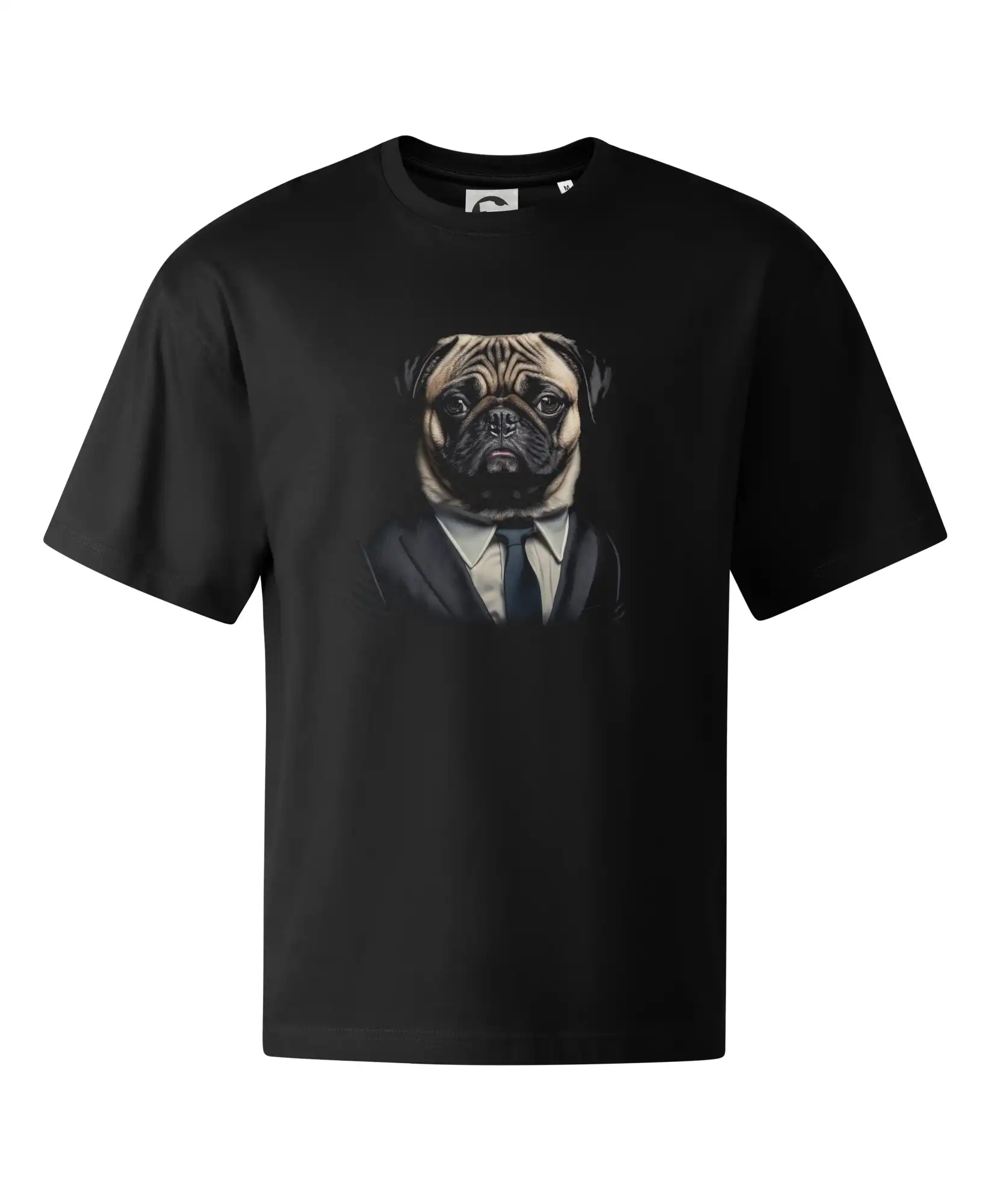 Mops na tričku - Mops v obleku - Stage unisex - OVERSIZE