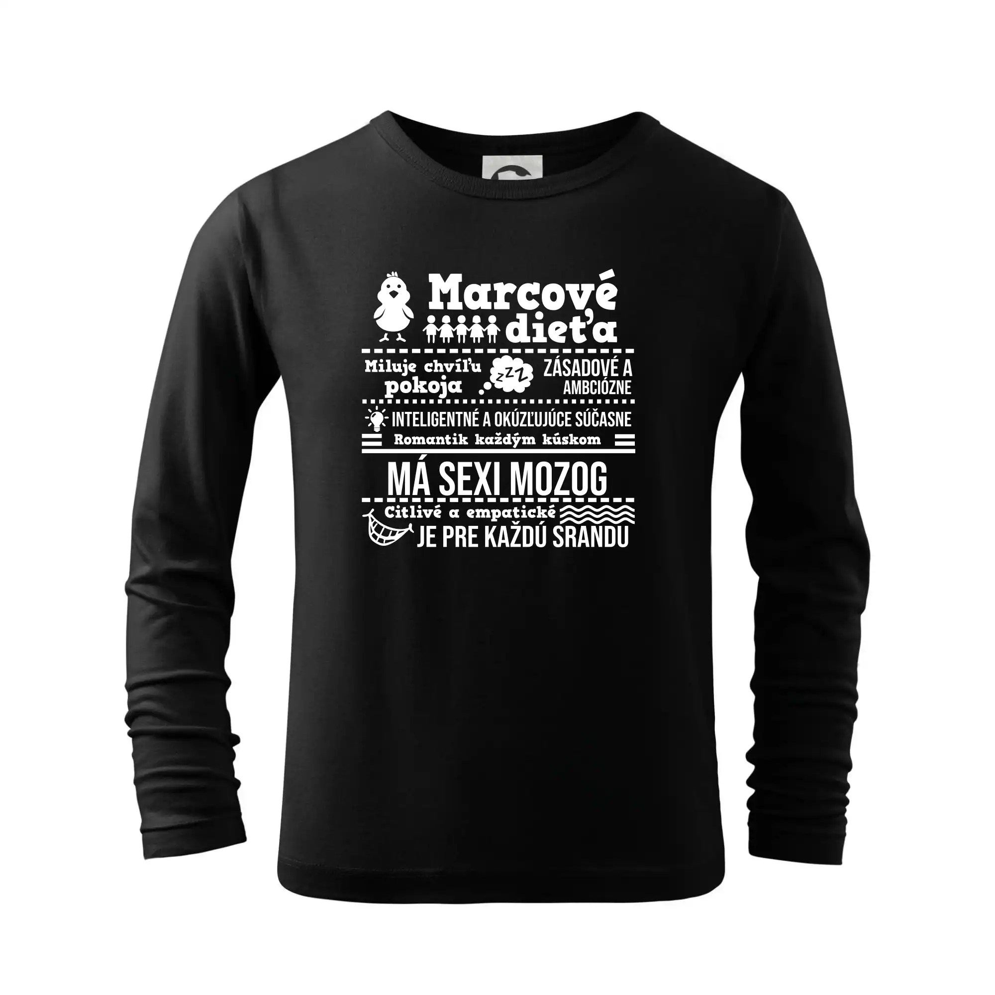 Tričká pre narodených v marci - Narodeniny Marec - Tričko detské Long Sleeve