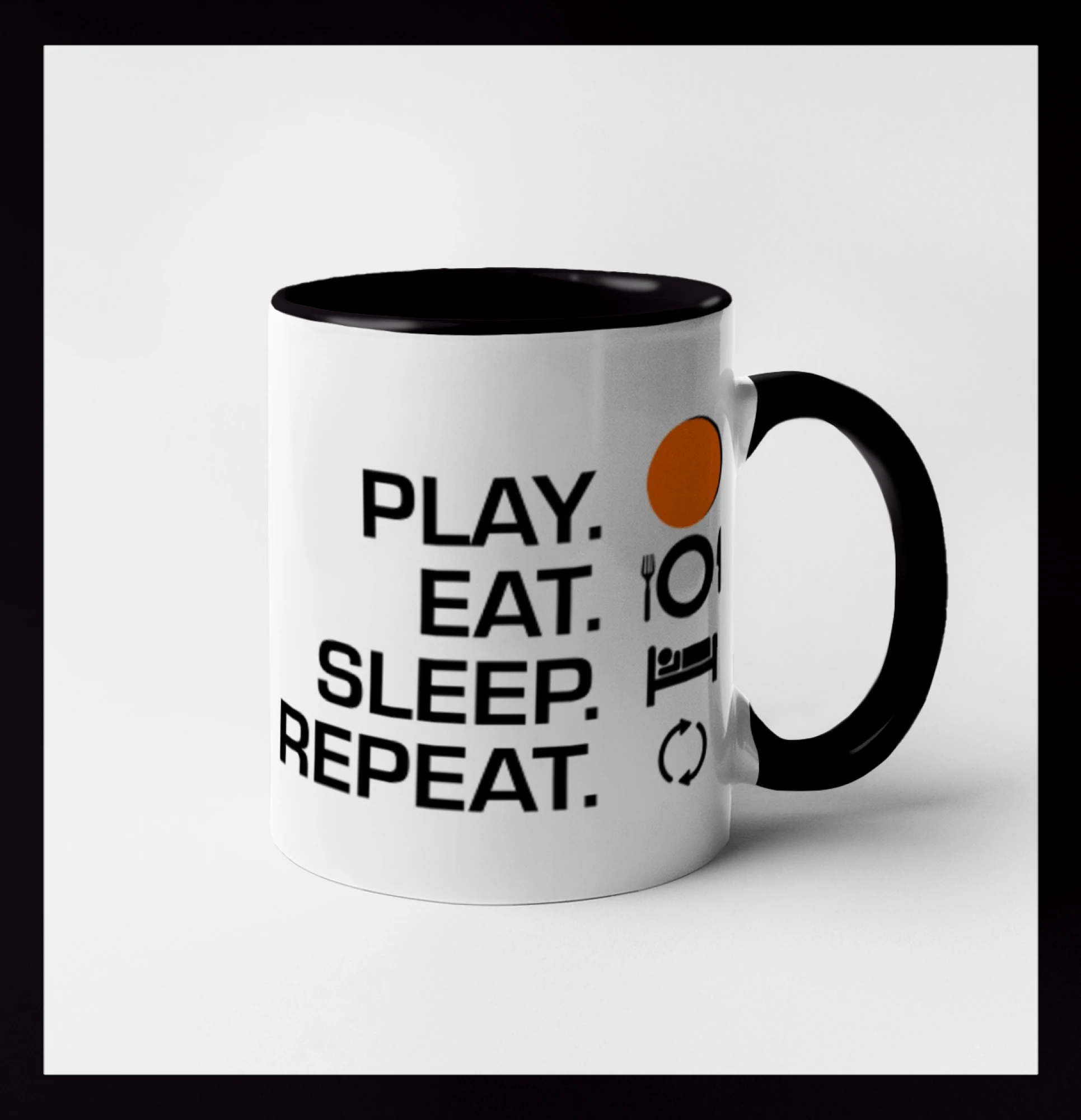 Ostatné športy - Hokejbal - Play eat sleep repeat - Hrnček 