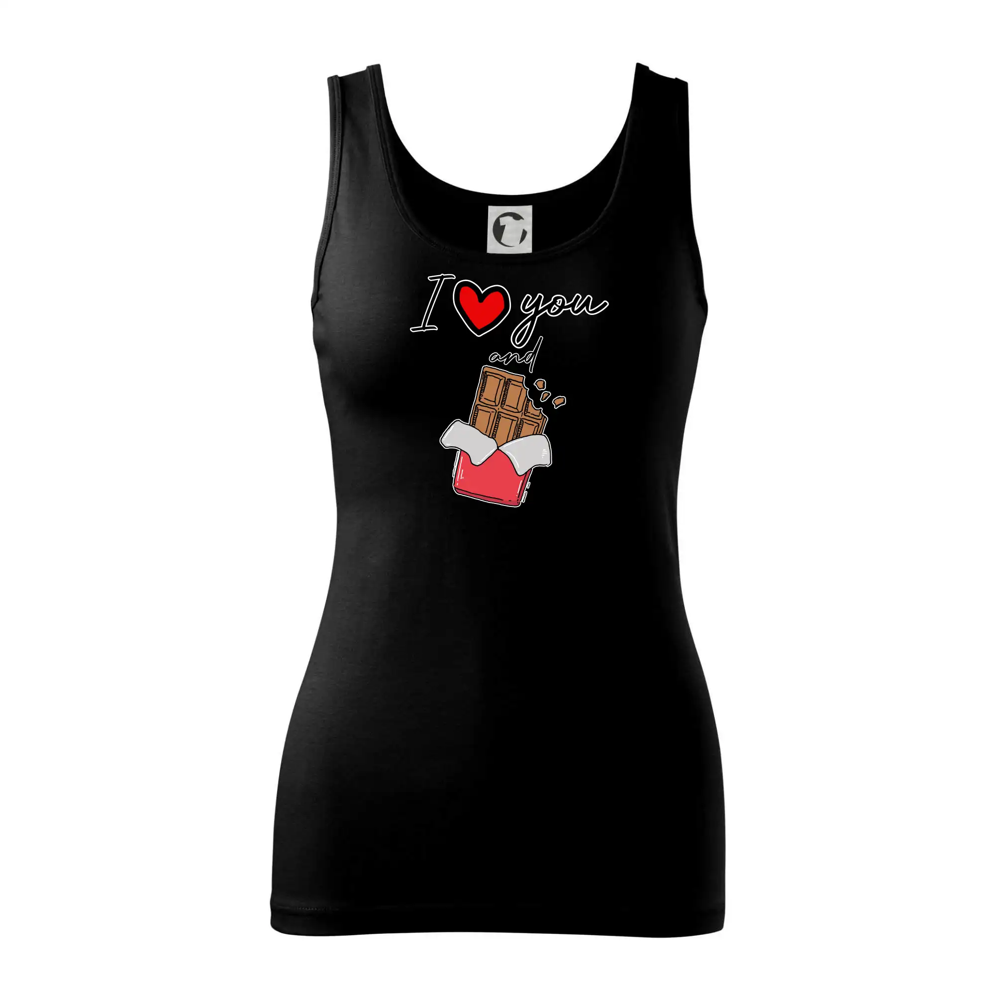 I love you and chocolate - Dámske tielko