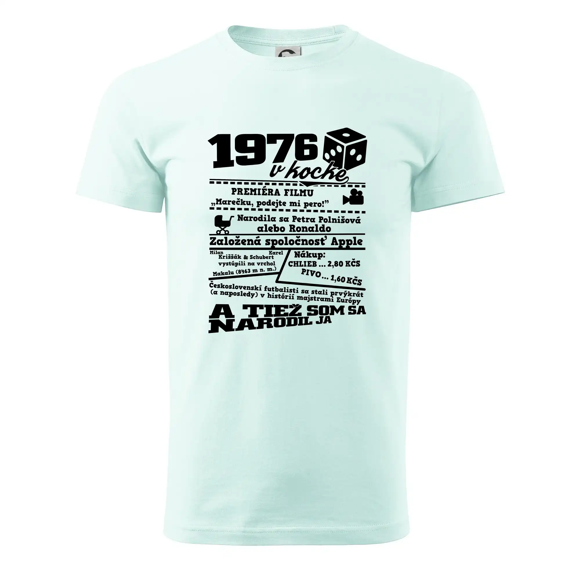 Narodeninové tričko 1976 - 1976 v kocke - Pánske tričko nižšej gramáže