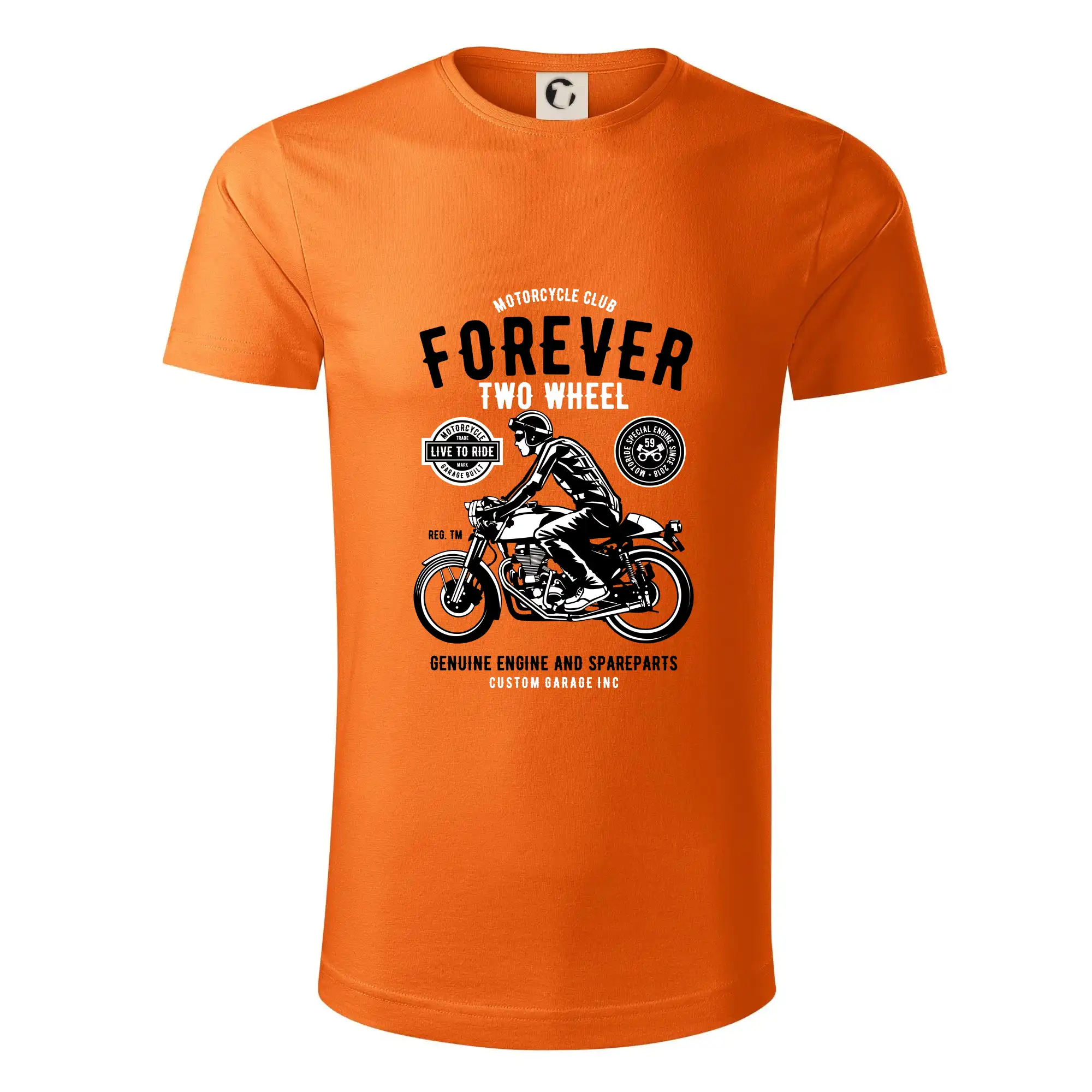 Tričká pre motorkárov¨ - Forever Two Wheel - Tričko z organickej bavlny