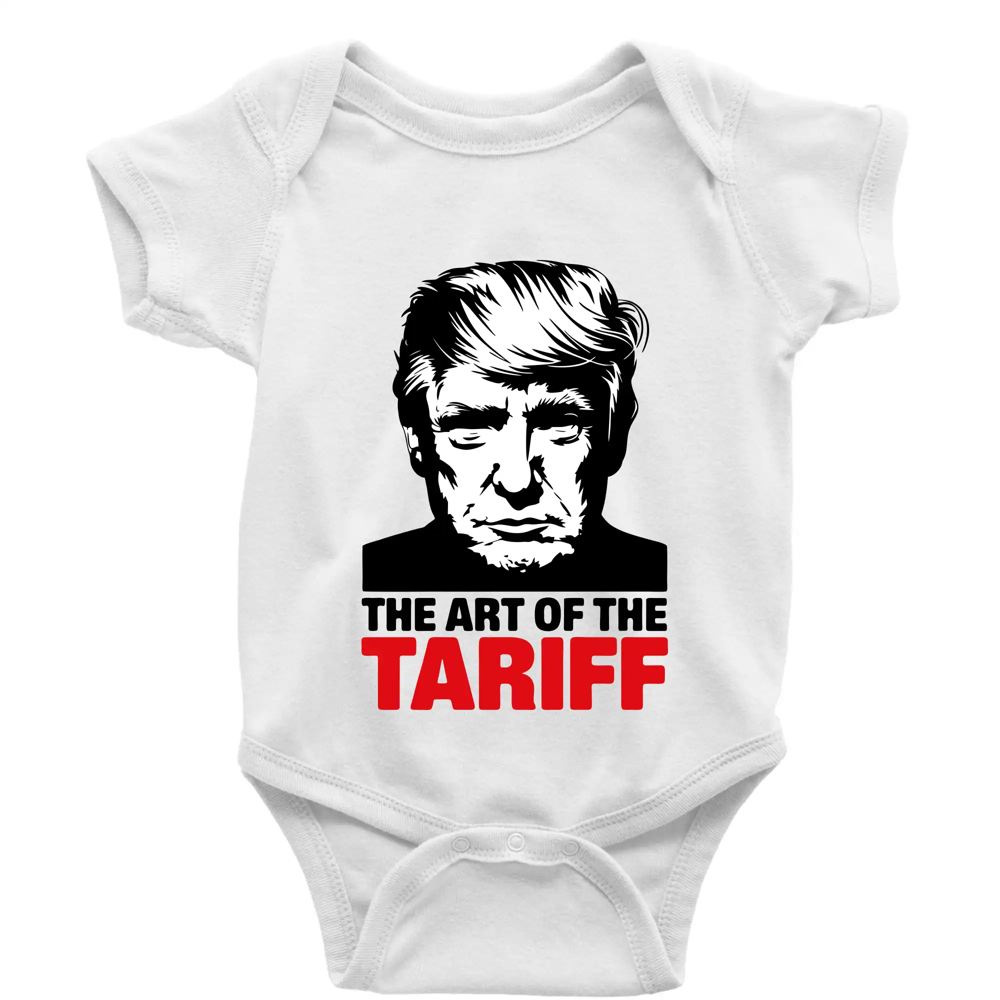 Politické tričká - Trump The art of the tariff - Body dojčenské s krátkym rukávom
