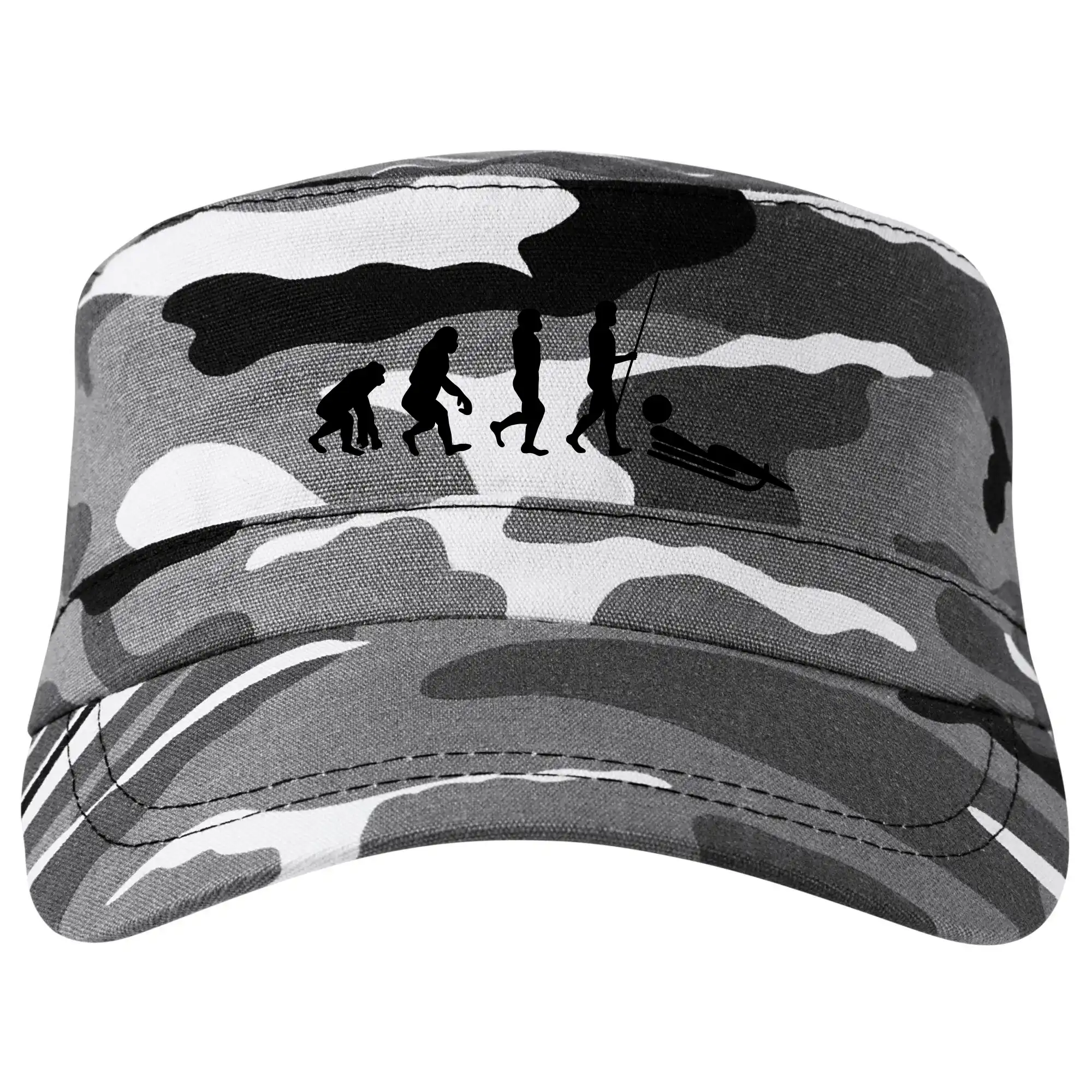 Lyže a Snowboard - Evolúcia jazdy na bôbu - Šiltovka CAMO