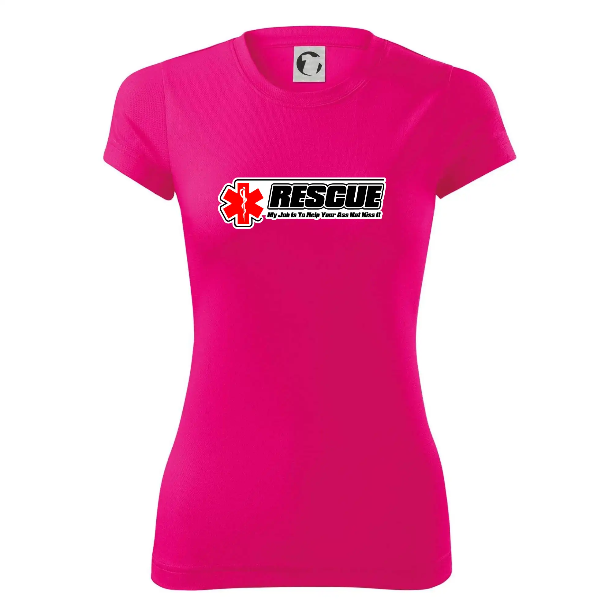 Tričká a mikiny pre záchranárov a lekárov - Kvalitné oblečenie pre zdravotníkov - Rescue My Job Is To Help Your Ass Not Kiss It - Dámske Fantasy športové (dresovina)