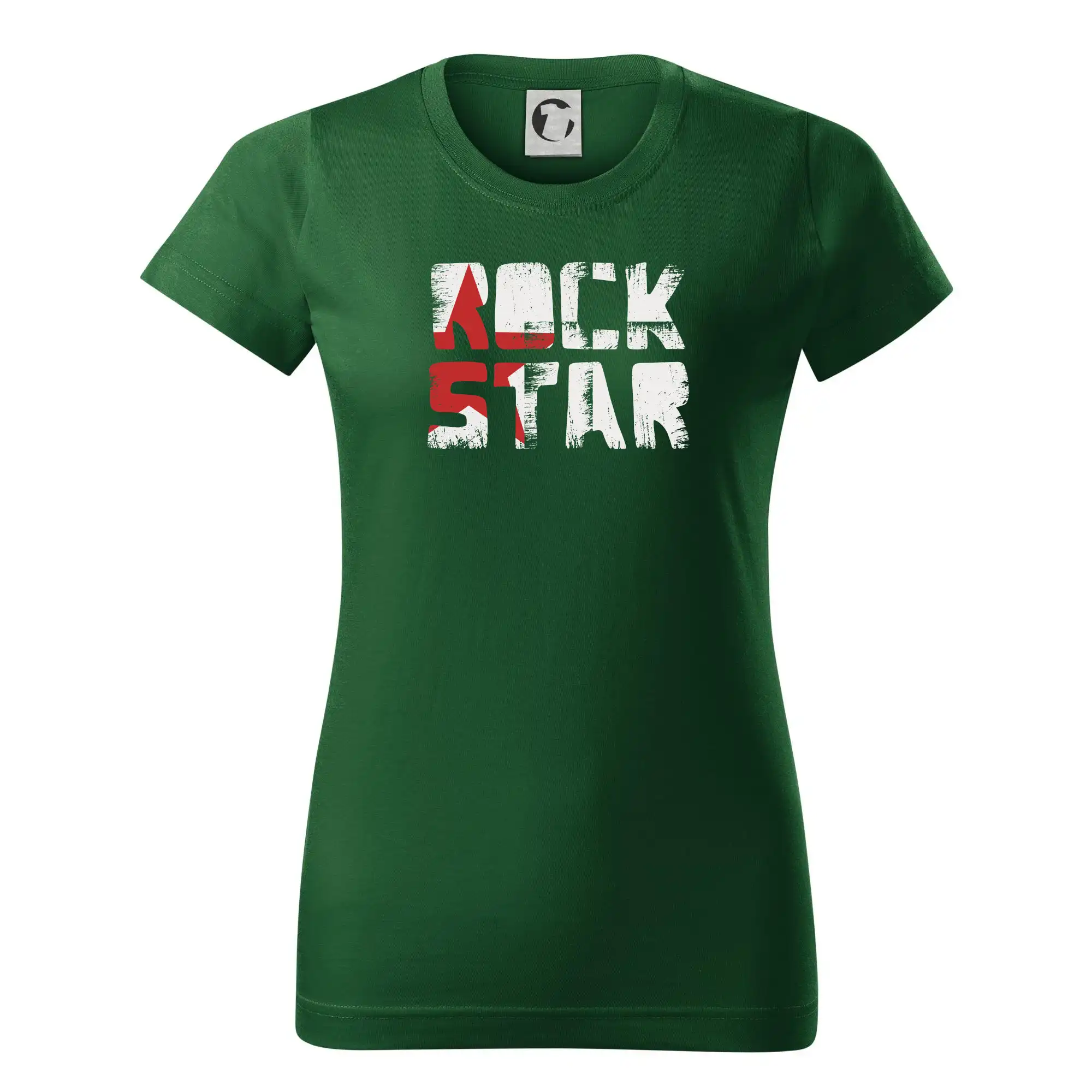 Rock star nápis - Dámske tričko basic - ľahko voľnejšie a dlhšie