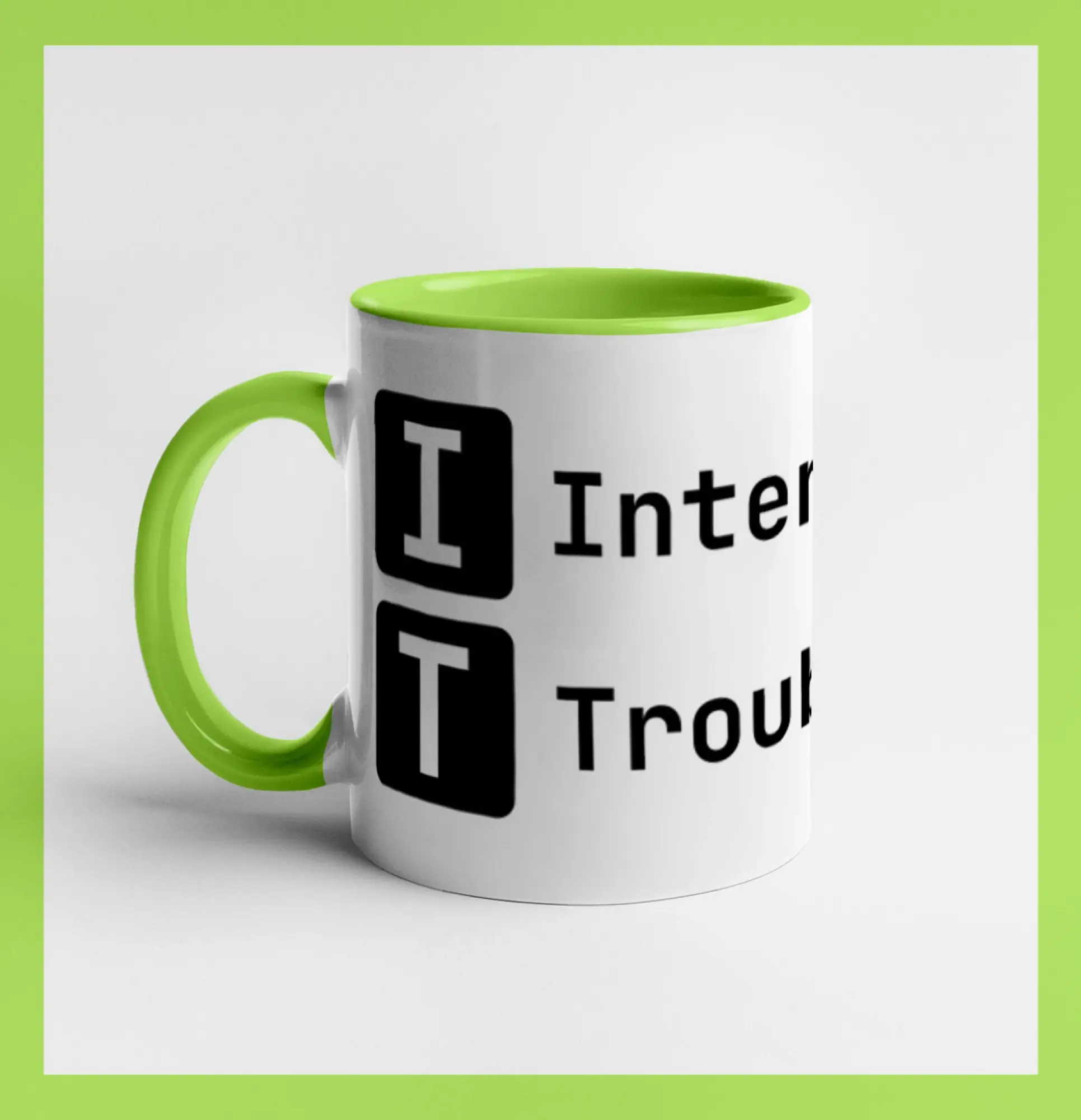 IT Nápis Internet Troublemaker