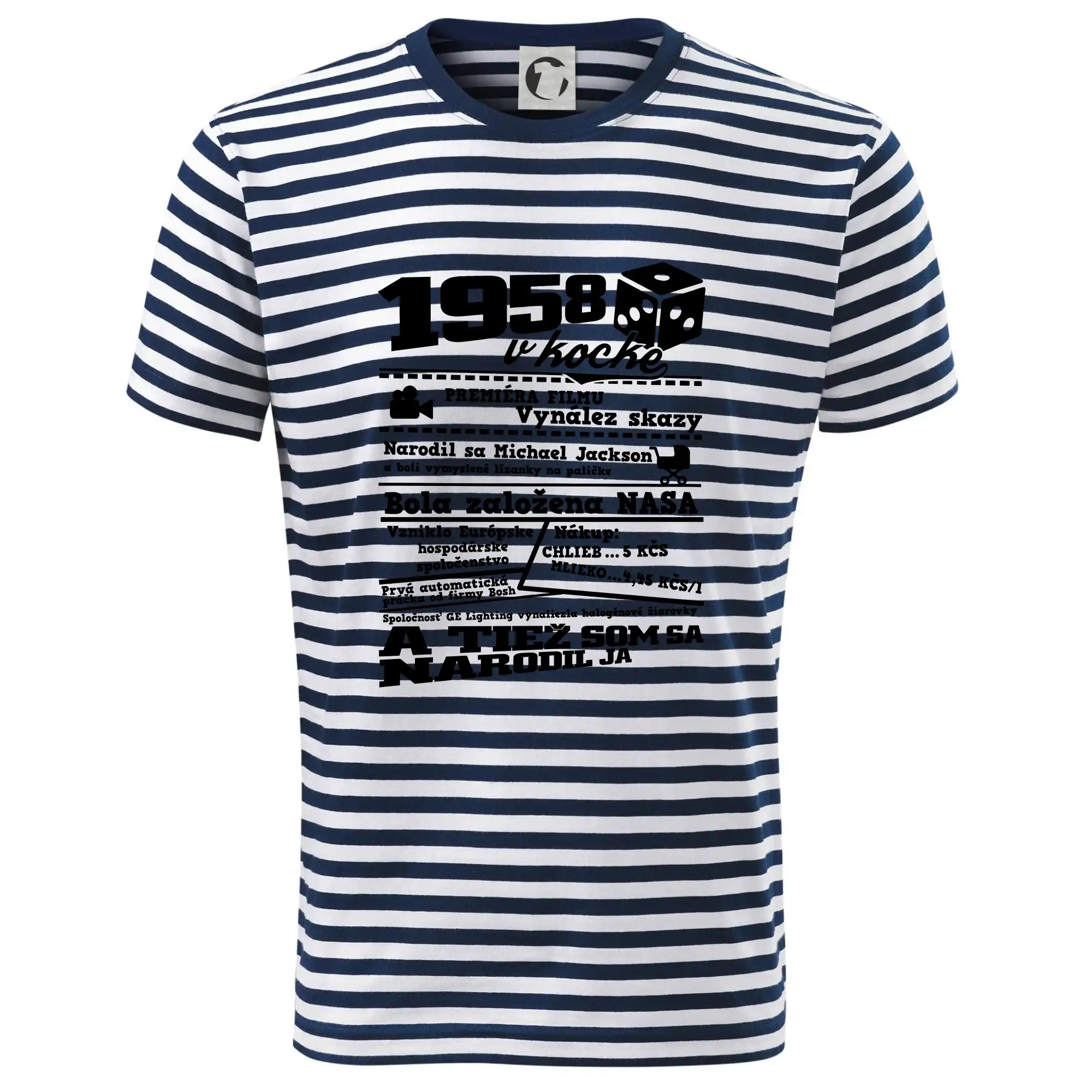 Narodeniny v kocke - 1958 v kocke - Tričko na vodu