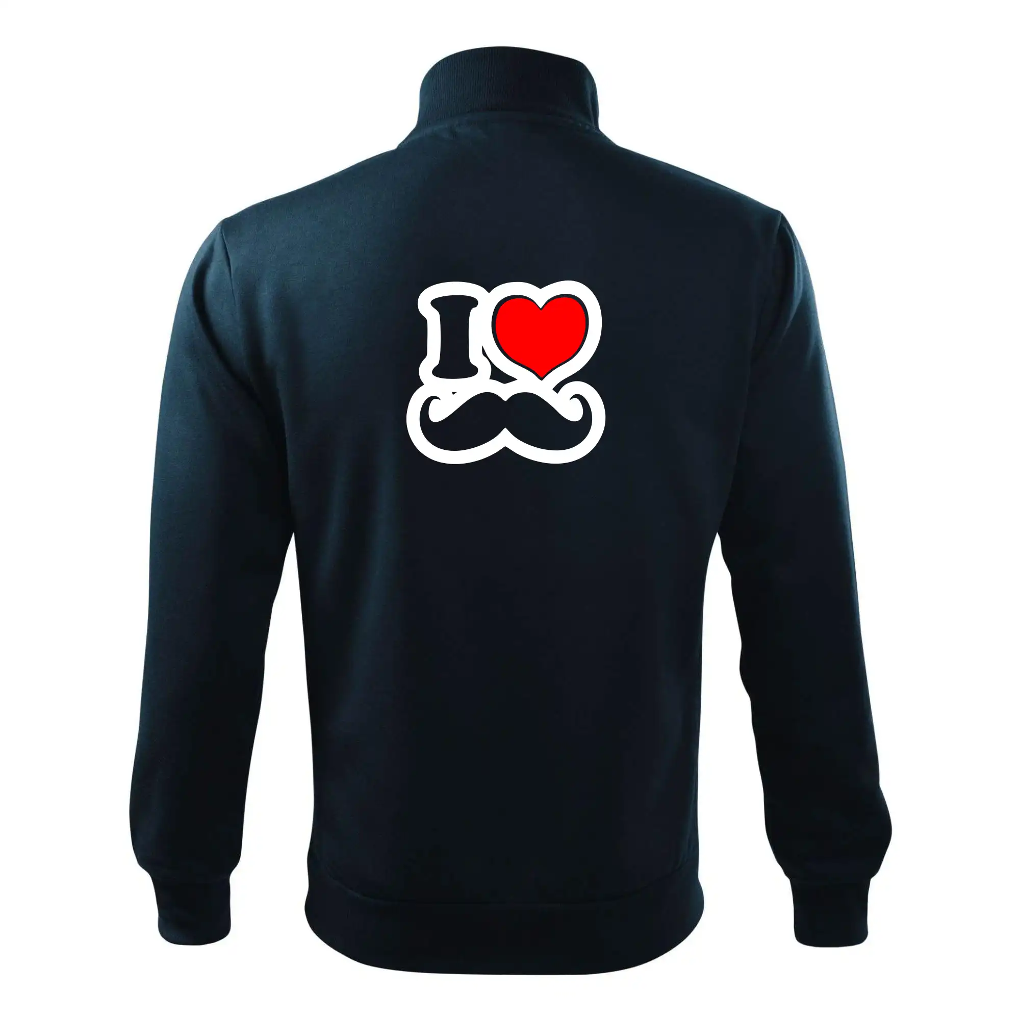 i love mustache - obrys