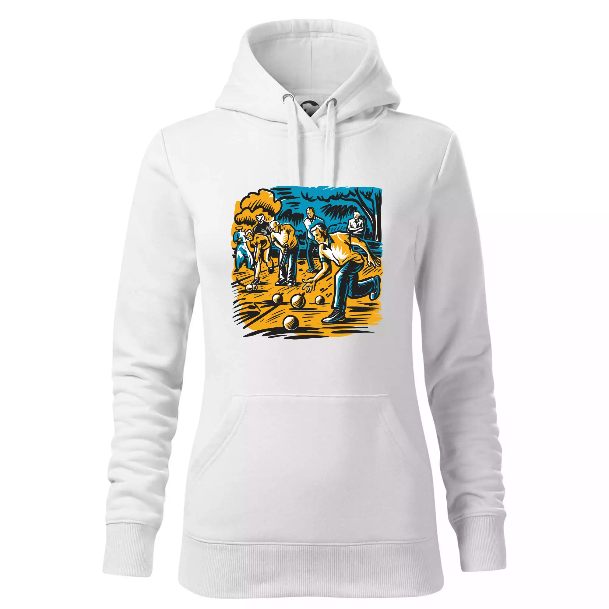 Petanque hra - modro oranžová