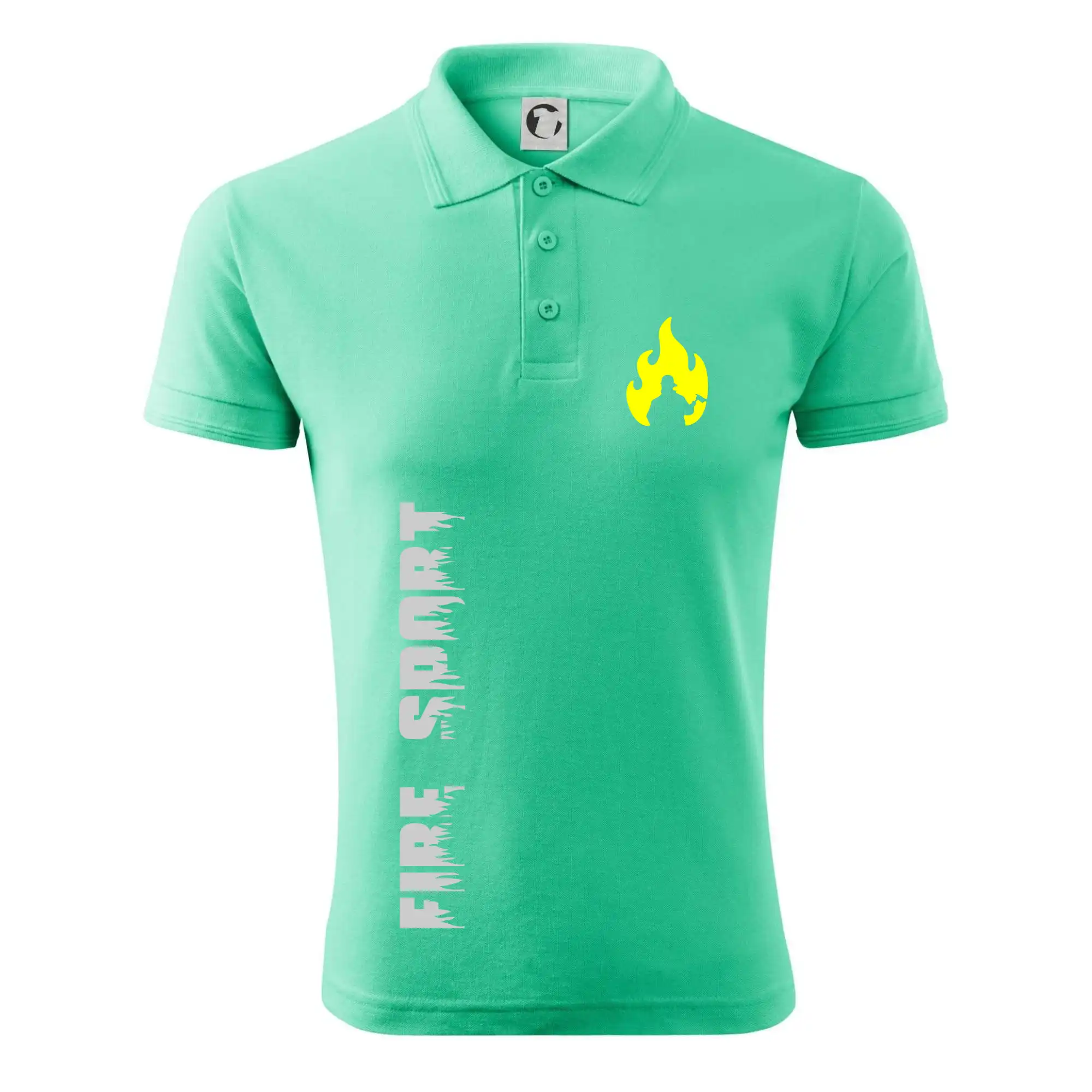 Originálne tričká pre hasičov - Hasiči - Váš názov - FLUO + Reflexná potlač - Polokošeľa pánska Pique Polo 203