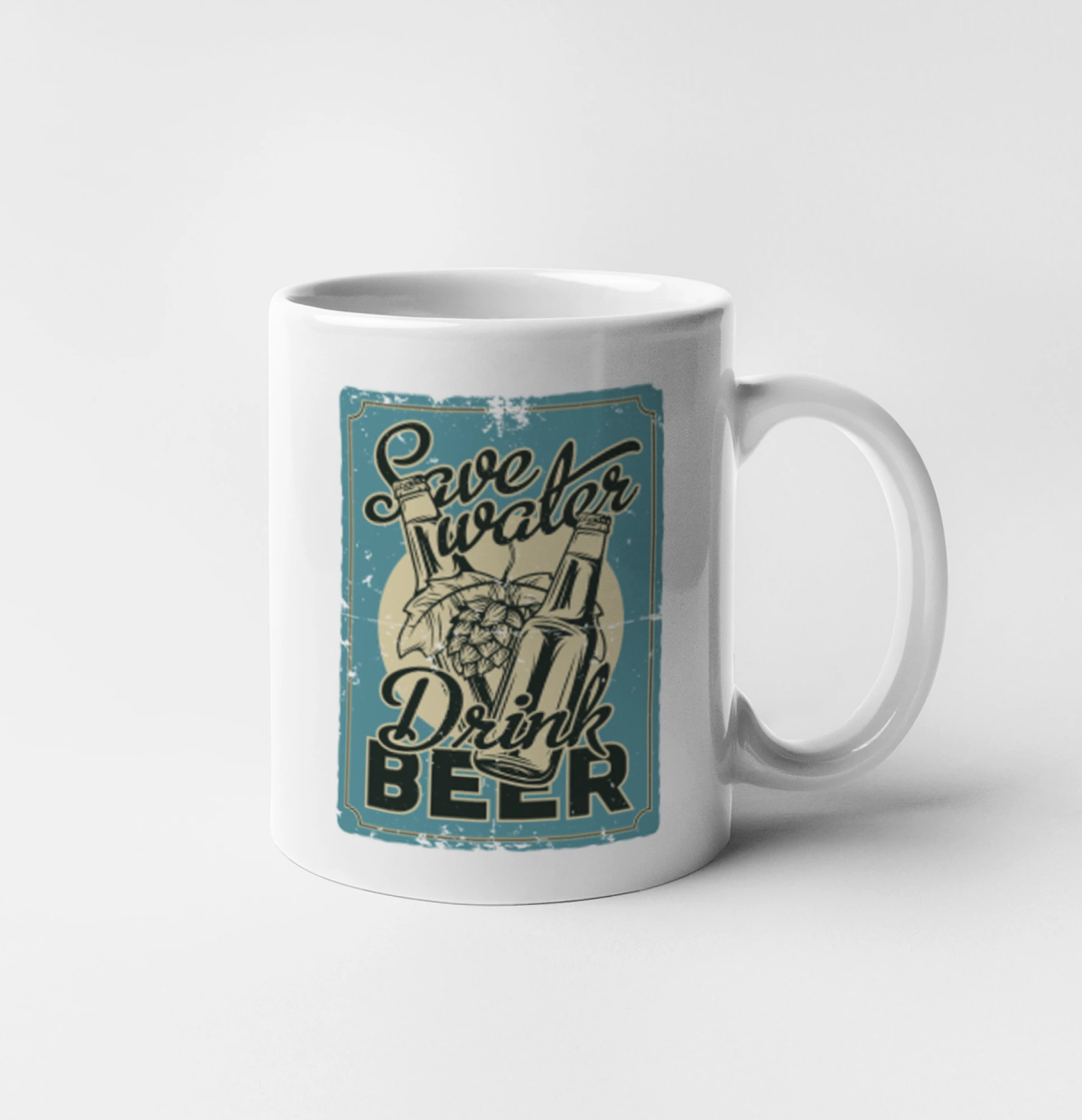 Save water drink beer poster