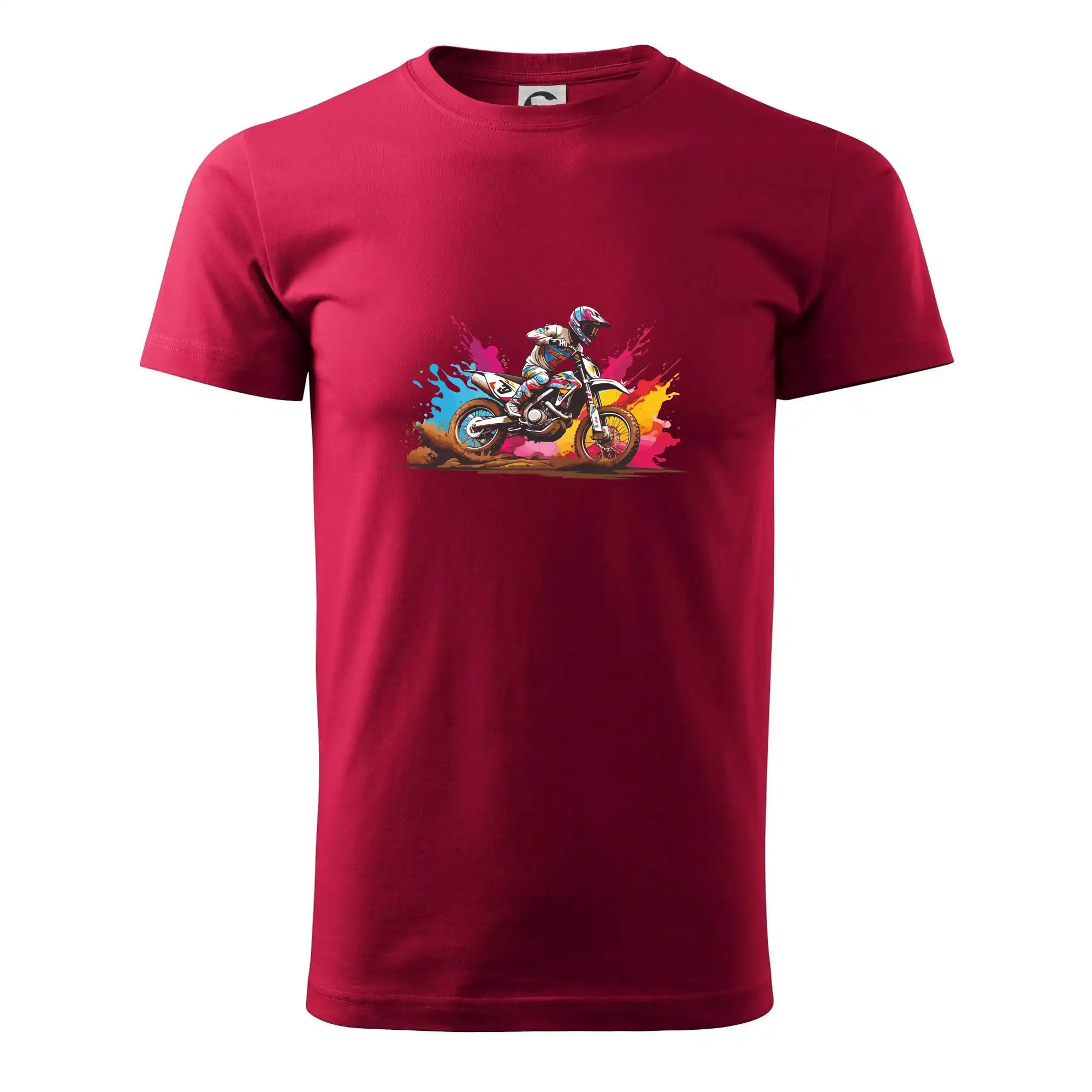 Motocross tričká - Cross motorka splash - Pánske tričko nižšej gramáže