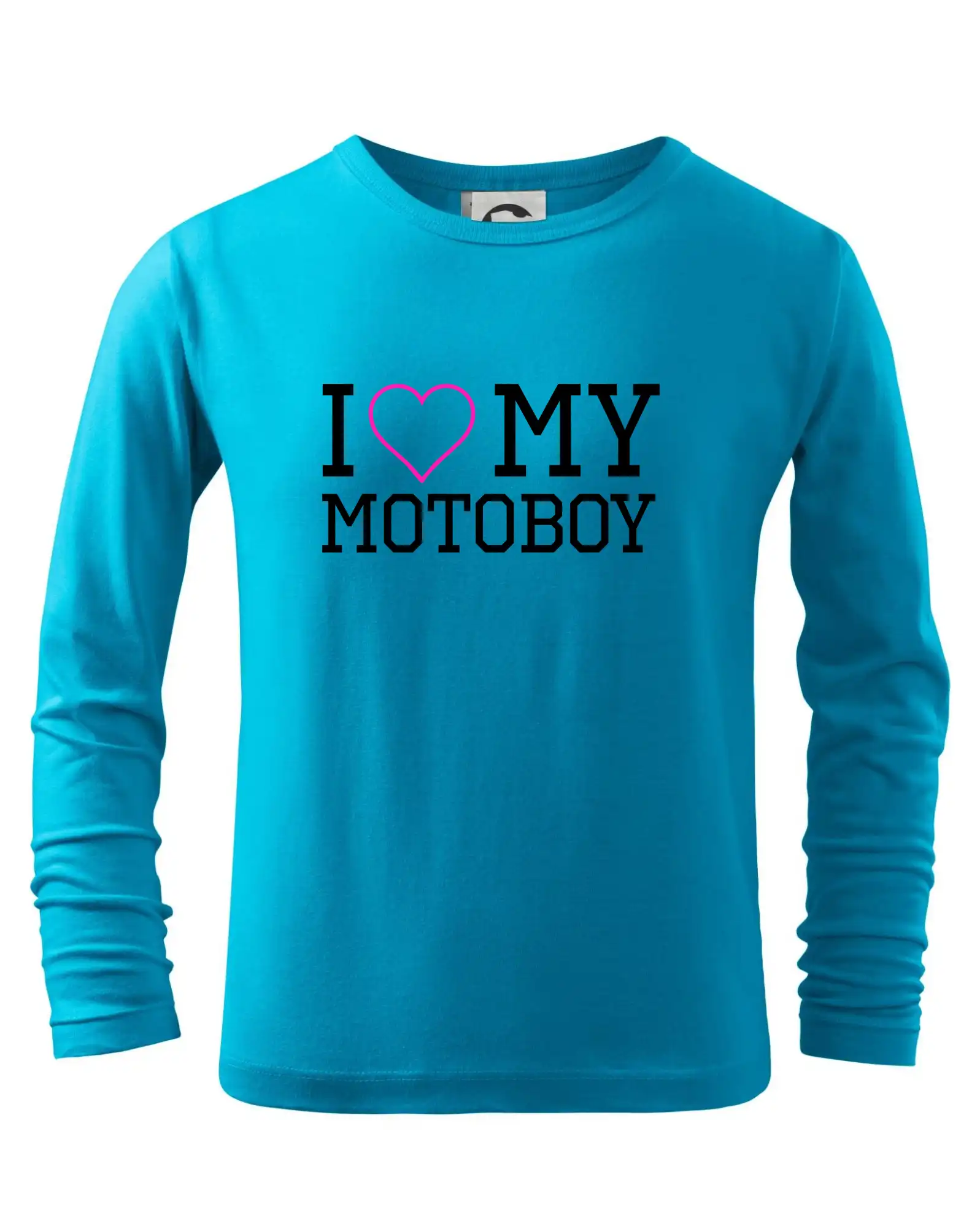 Tričká a mikiny s potlačou motoriek – pre pravých motorkárov - I love my motoboy - Tričko detské Long Sleeve