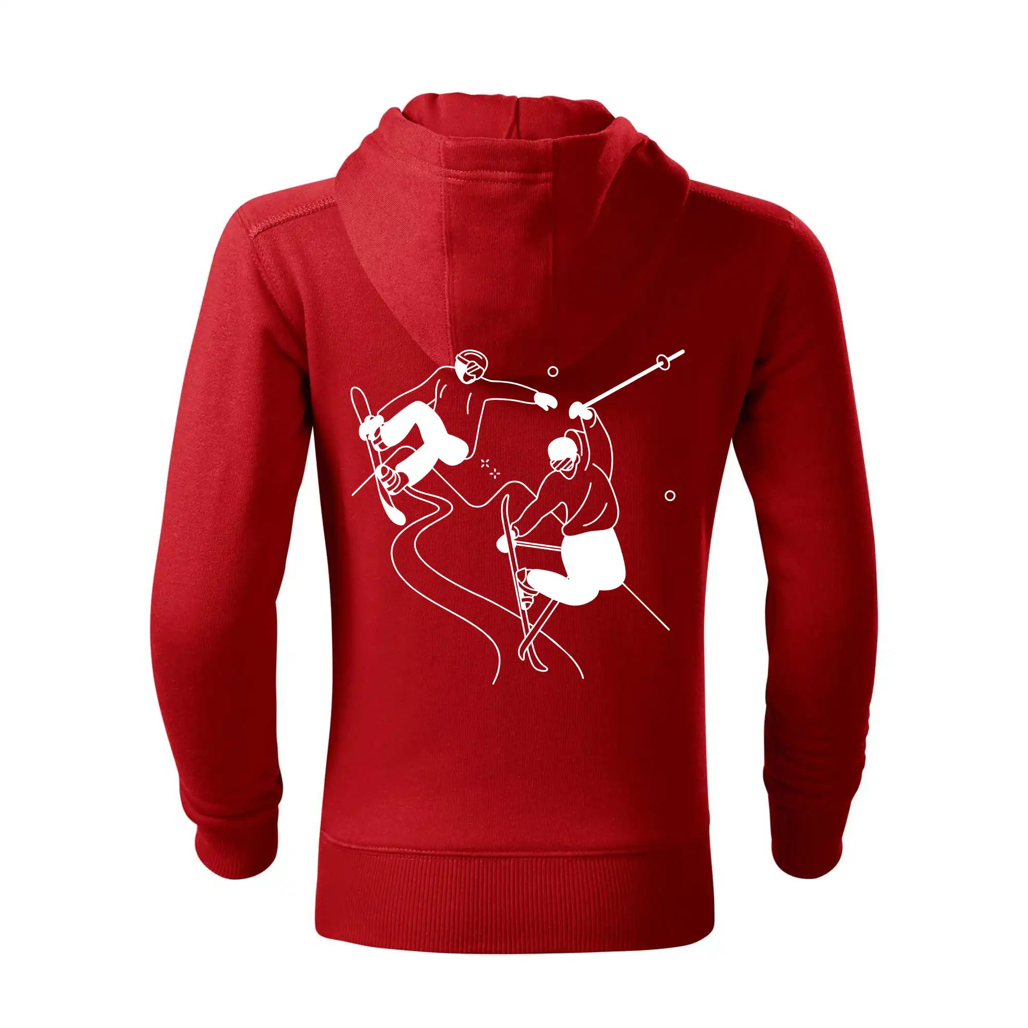 Lyžovaní - kresleny obrázek