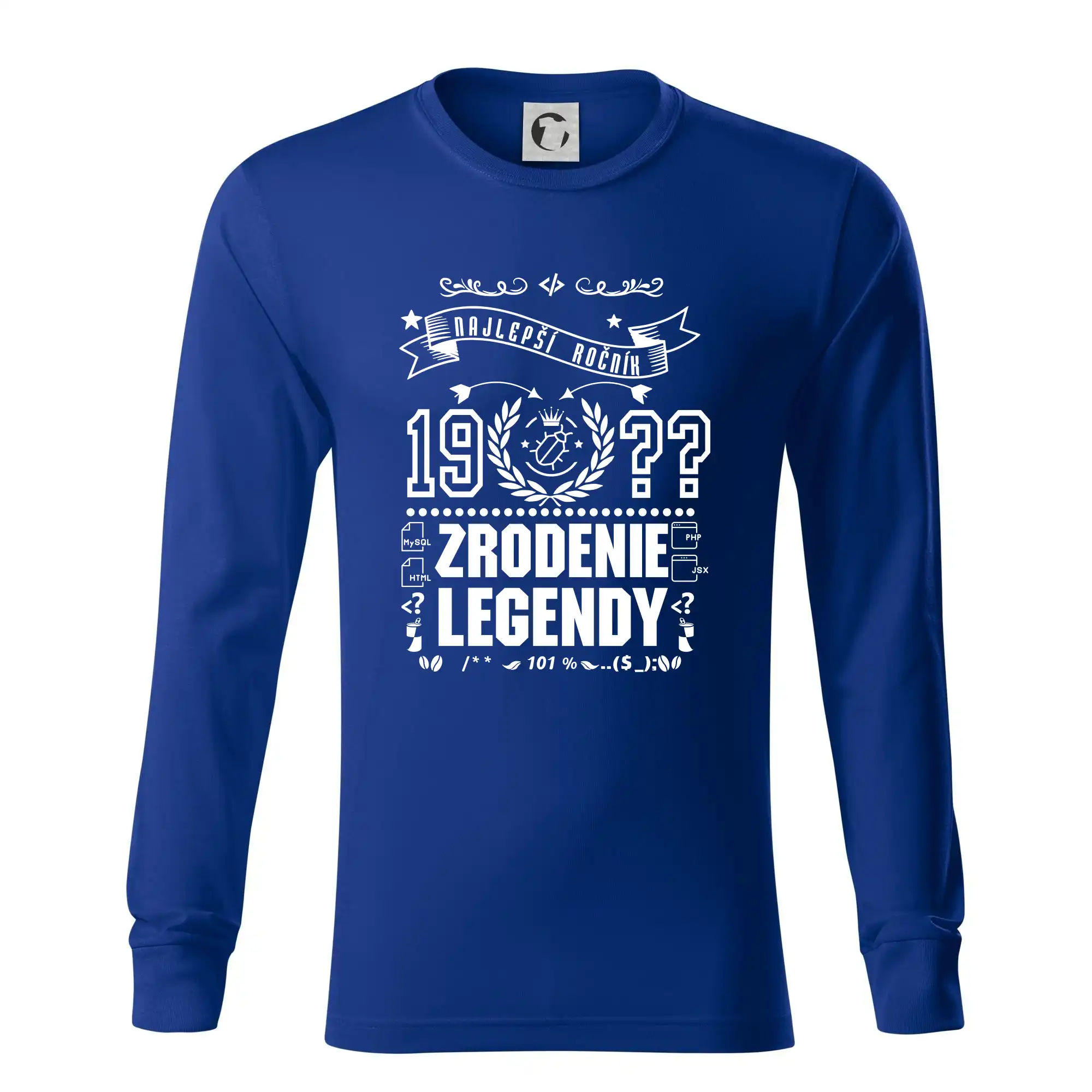 Trička Zrodenie legendy - Zrodenie legendy pre programátora - Tričko s dlhým rukávom LS R05