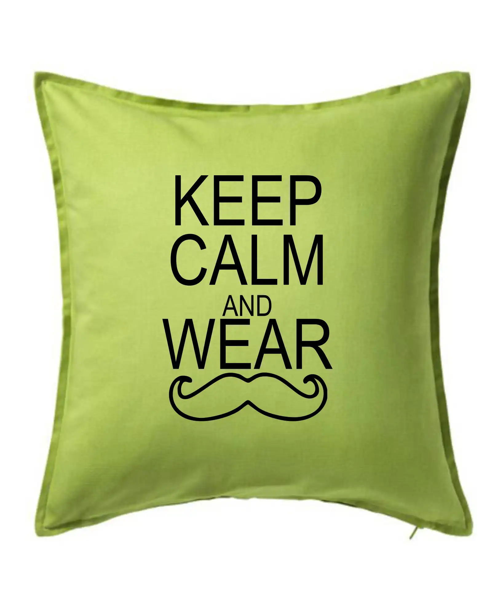 Tričká s fúzikmi - Keep calm and wear mustache - Vankúš 50x50