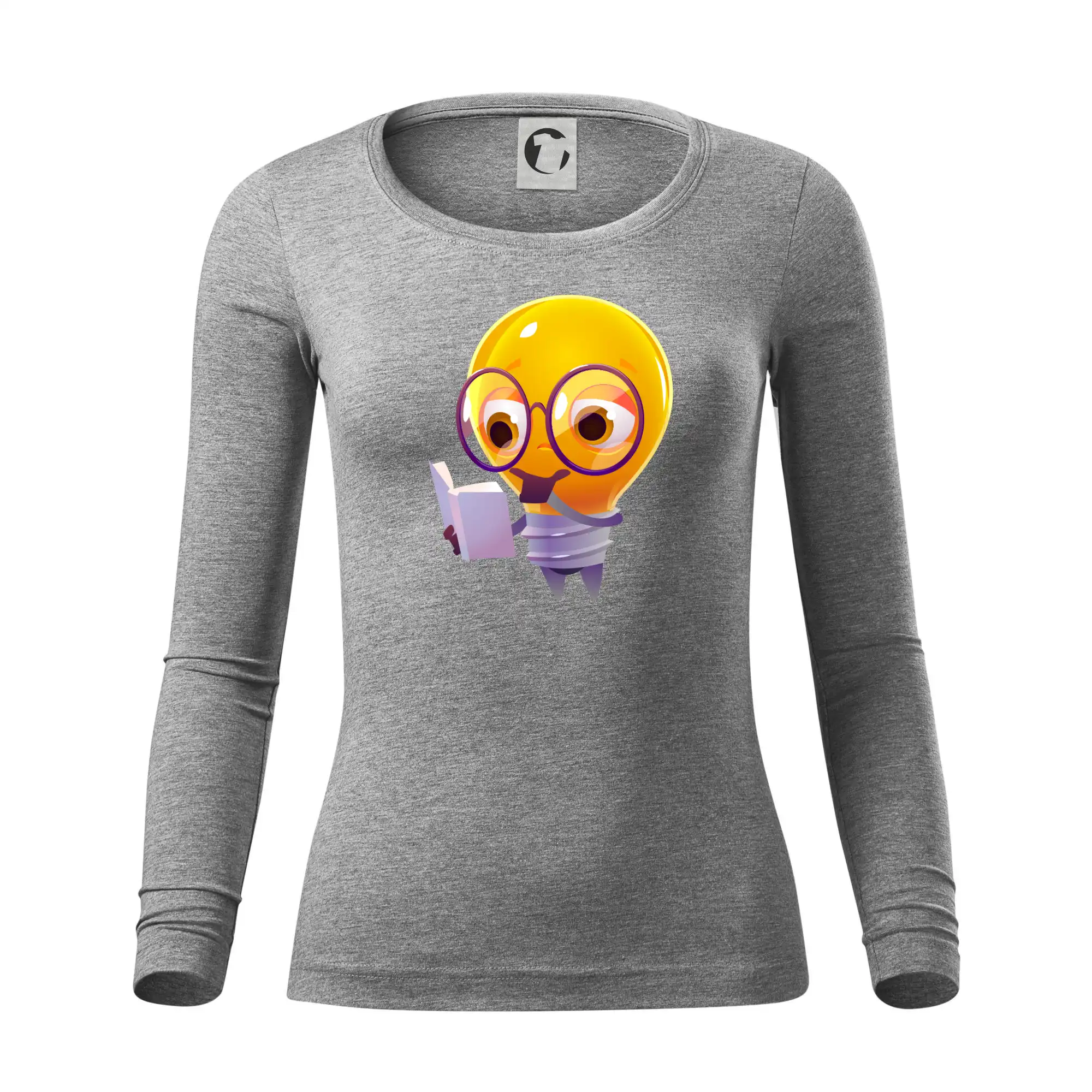 Žárovka přemýšlí nad knihou