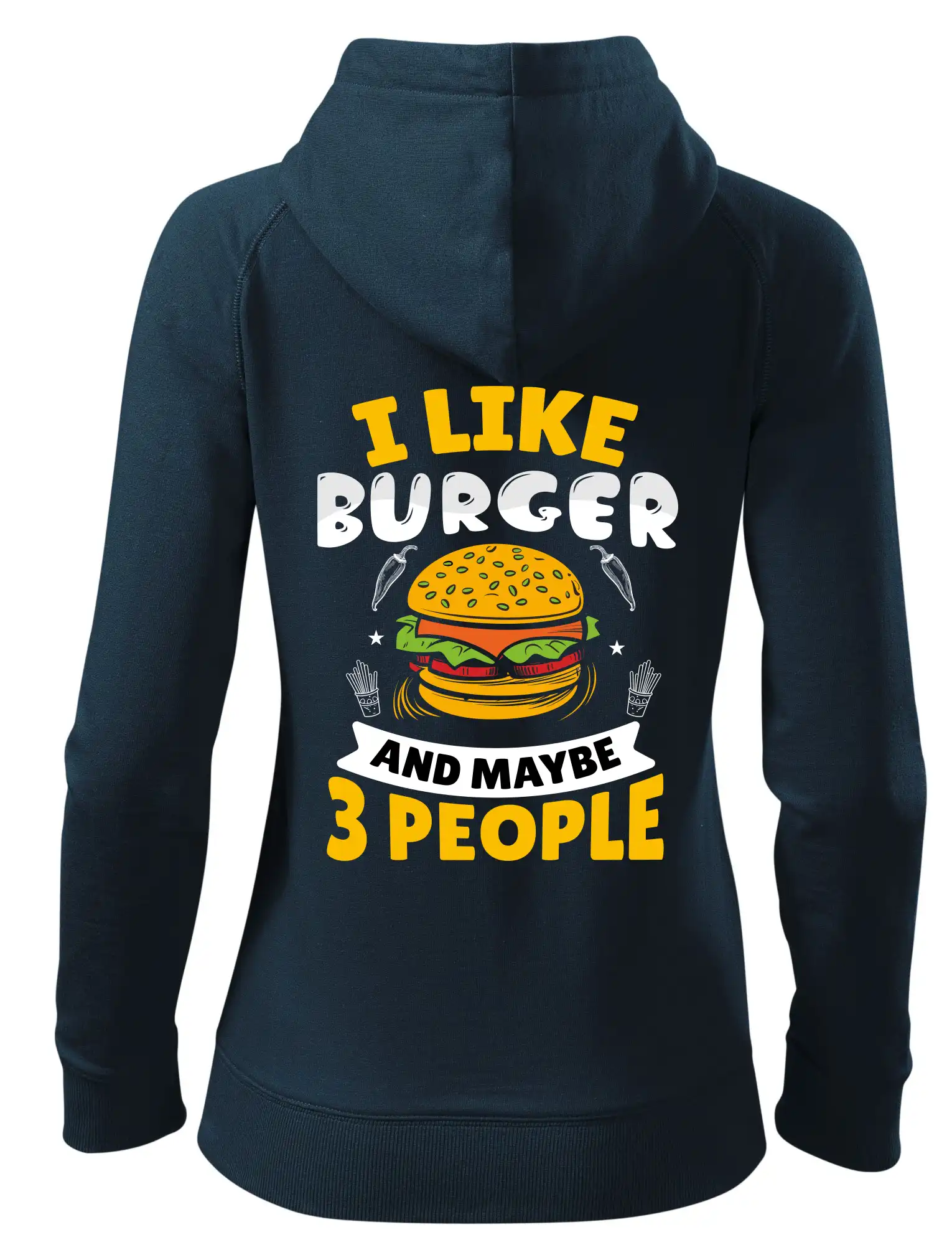 I like burger and maybe 3 people