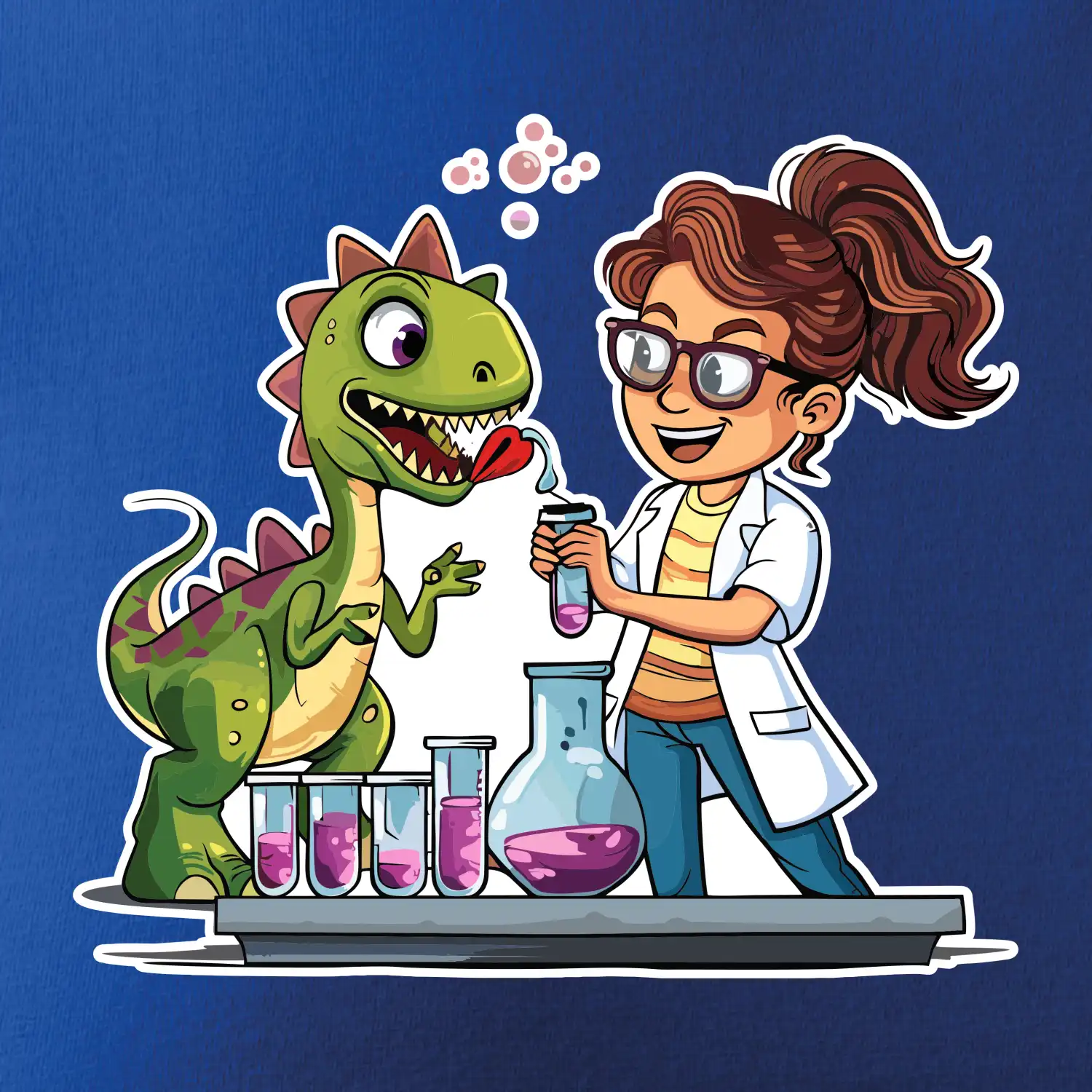 Chemik a dinosaurus - Holka