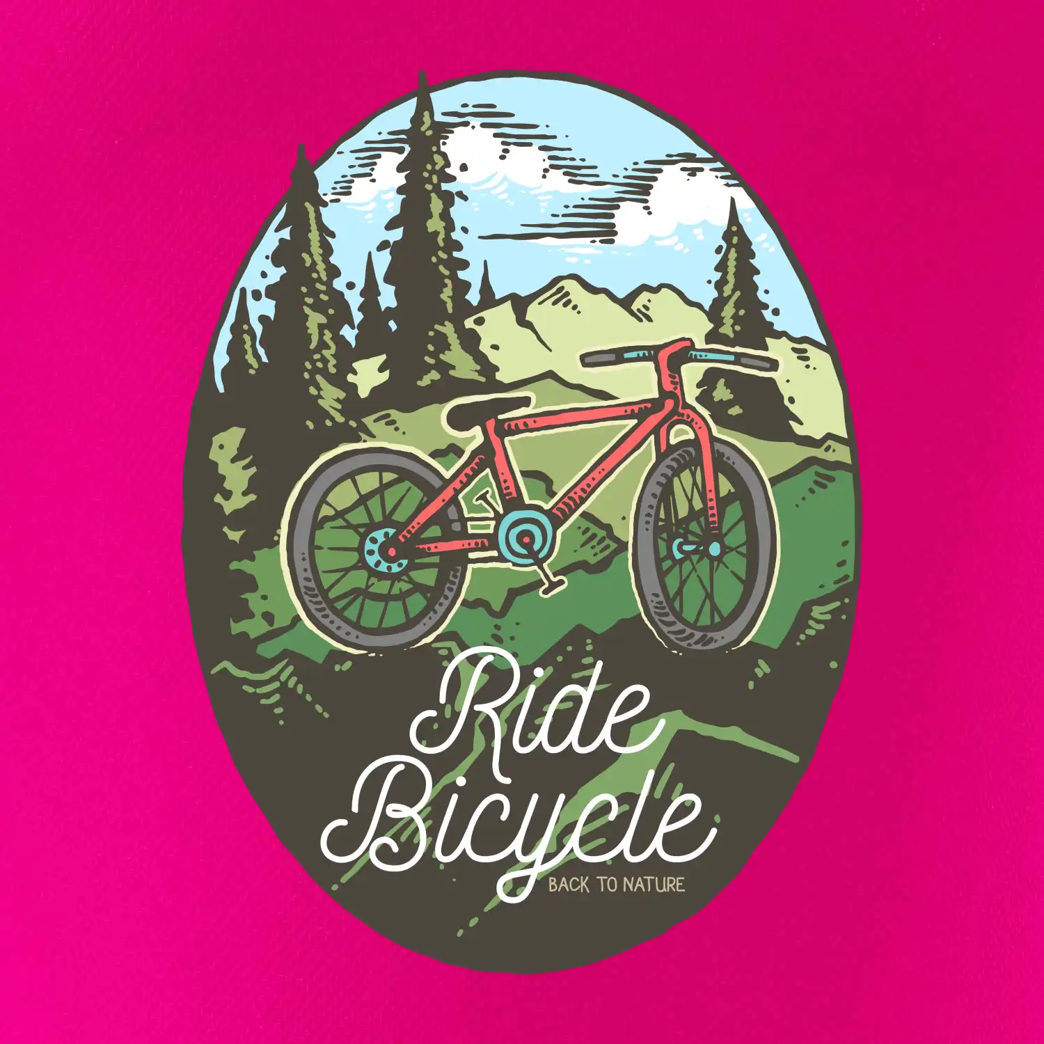 Ride Bicycle Nature
