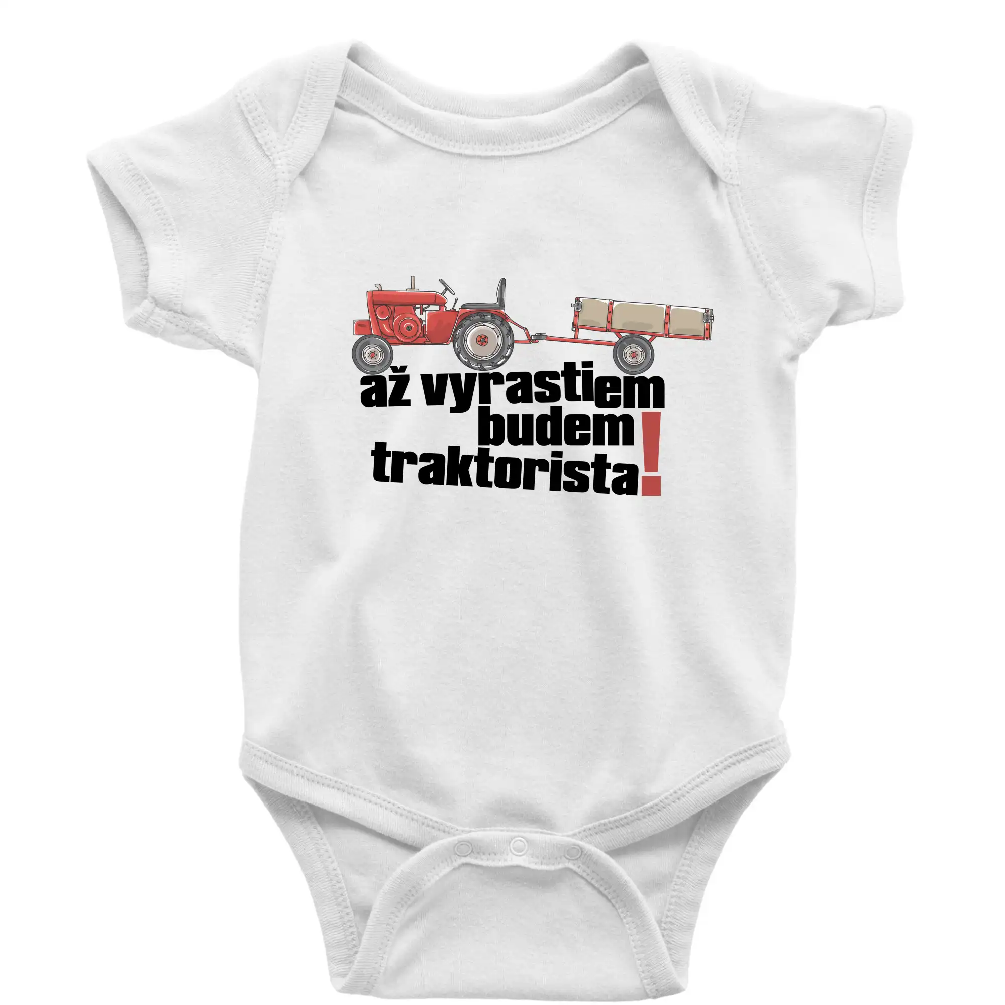 Až vyrastiem budem traktorista - Body dojčenské s krátkym rukávom