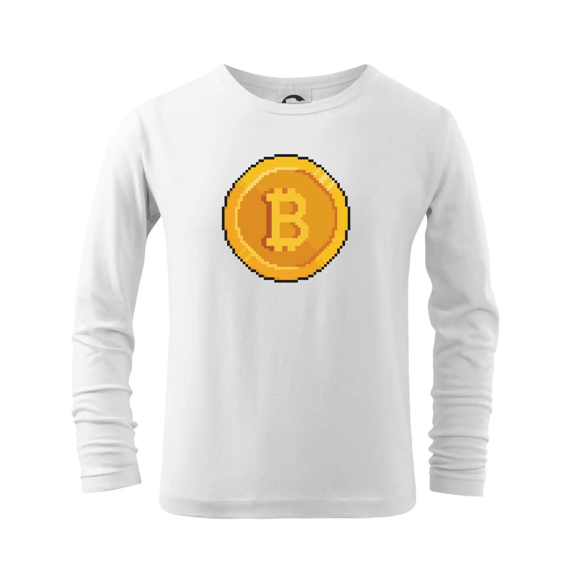Bitcoin minca - Tričko detské Long Sleeve