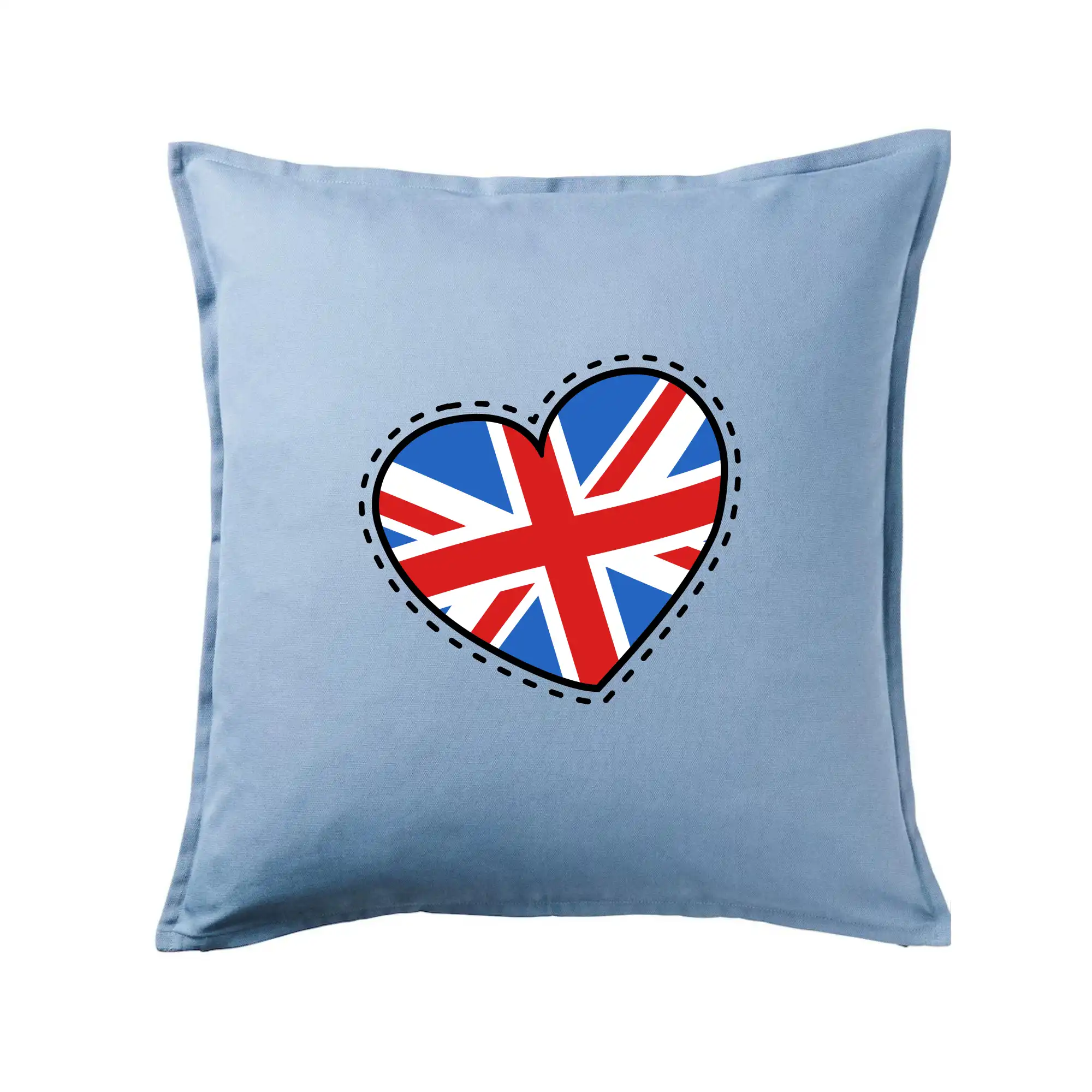 Tričká Anglicko - Británia srdce veľké - Vankúš 50x50