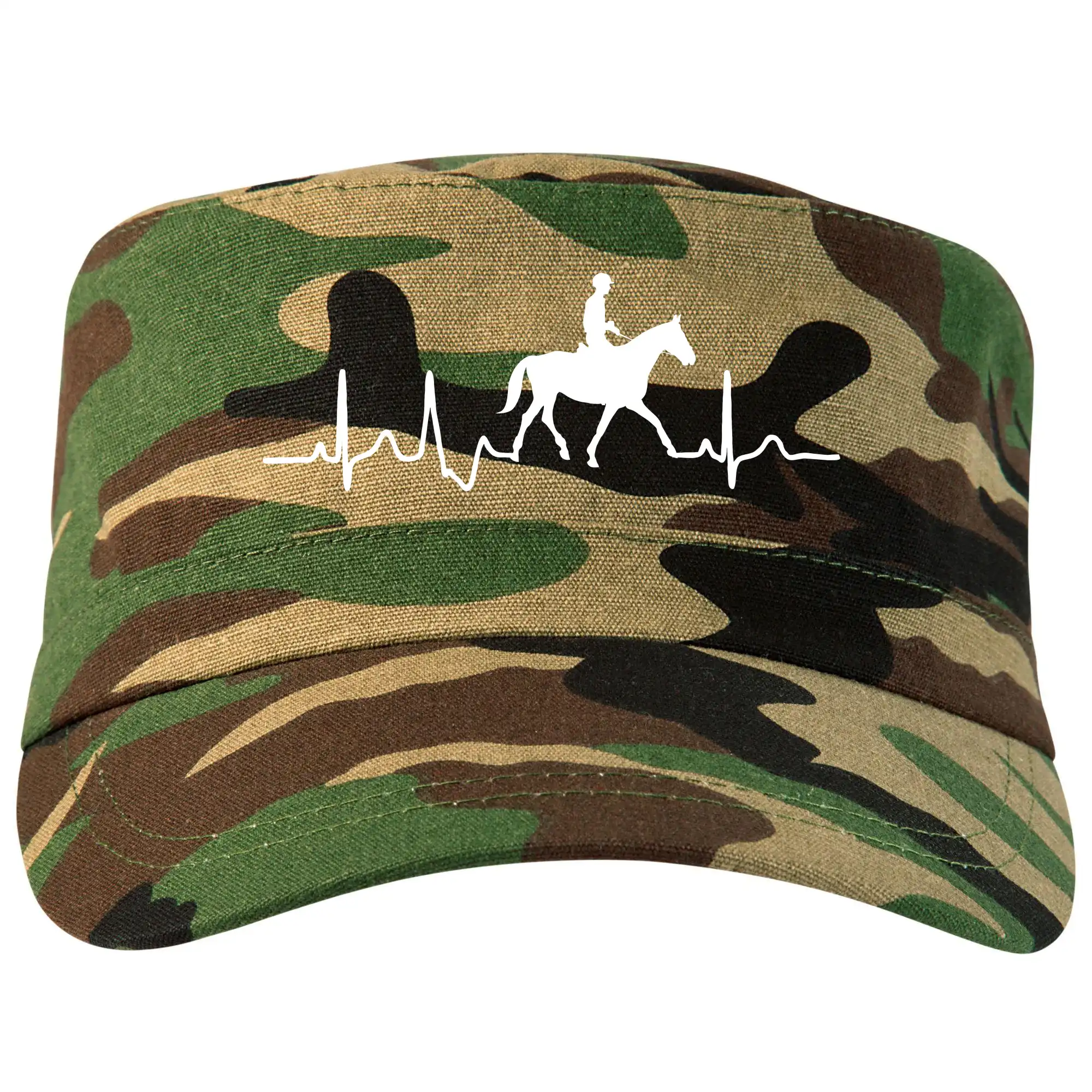 Tričká s koňmi - EKG kôň preskok - Šiltovka CAMO