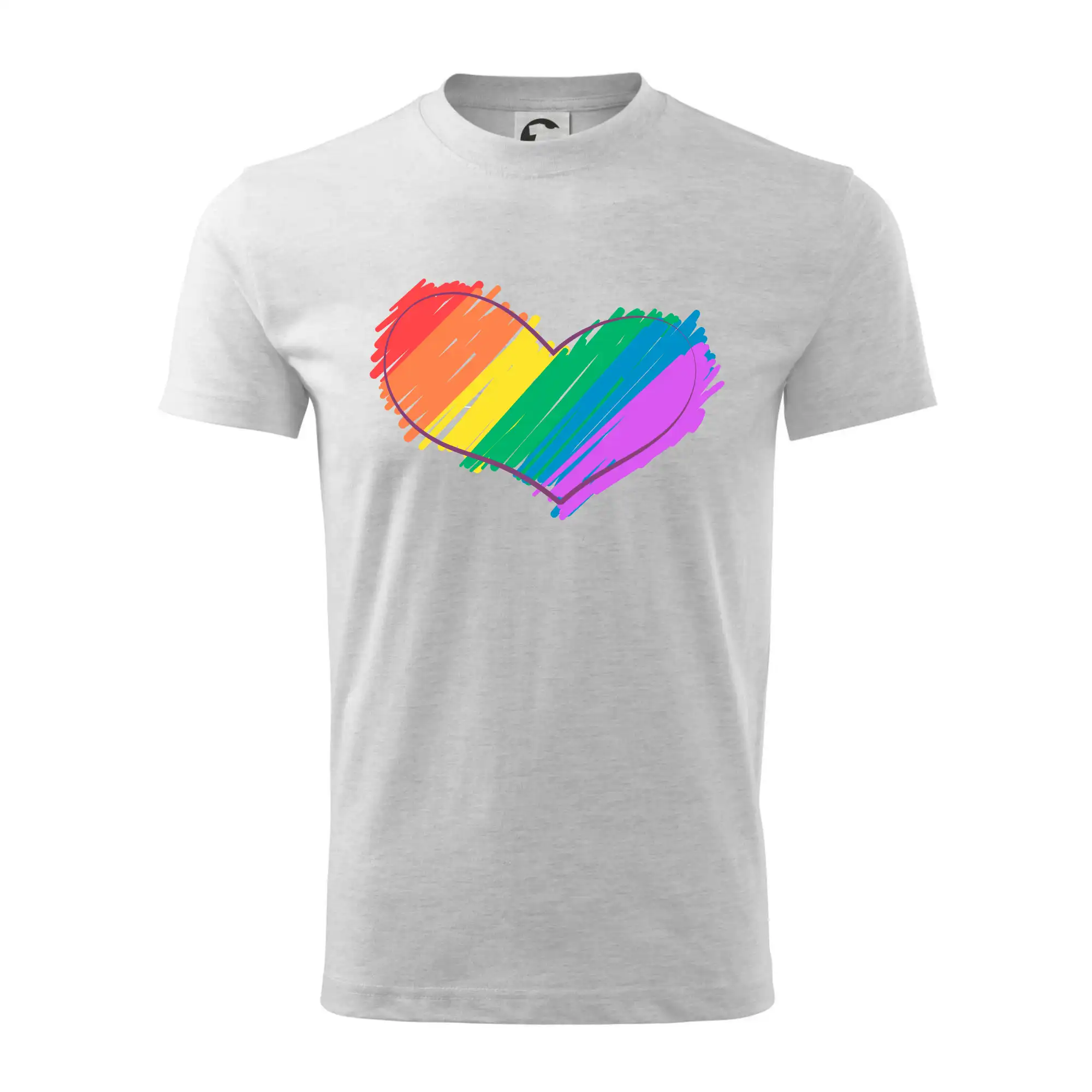 Tričká pre LGBT a Queer komunitu - Srdce pokreslené - Tričko detské bavlnené