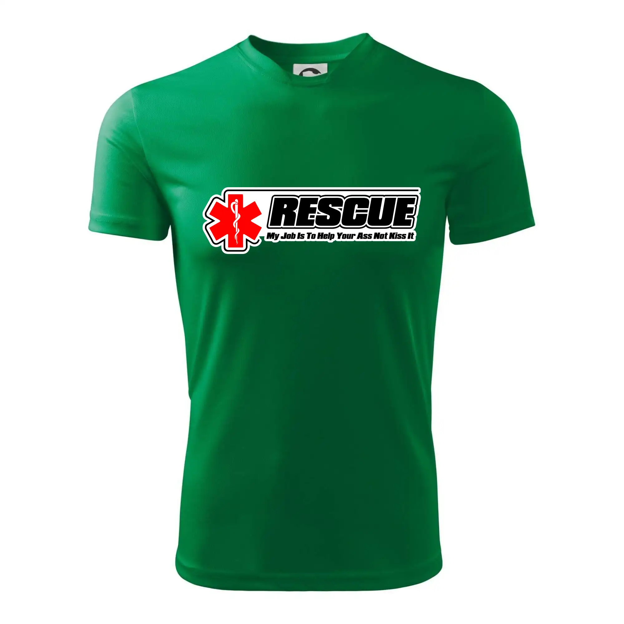 Tričká a mikiny pre záchranárov a lekárov - Kvalitné oblečenie pre zdravotníkov - Rescue My Job Is To Help Your Ass Not Kiss It - Detské tričko športové