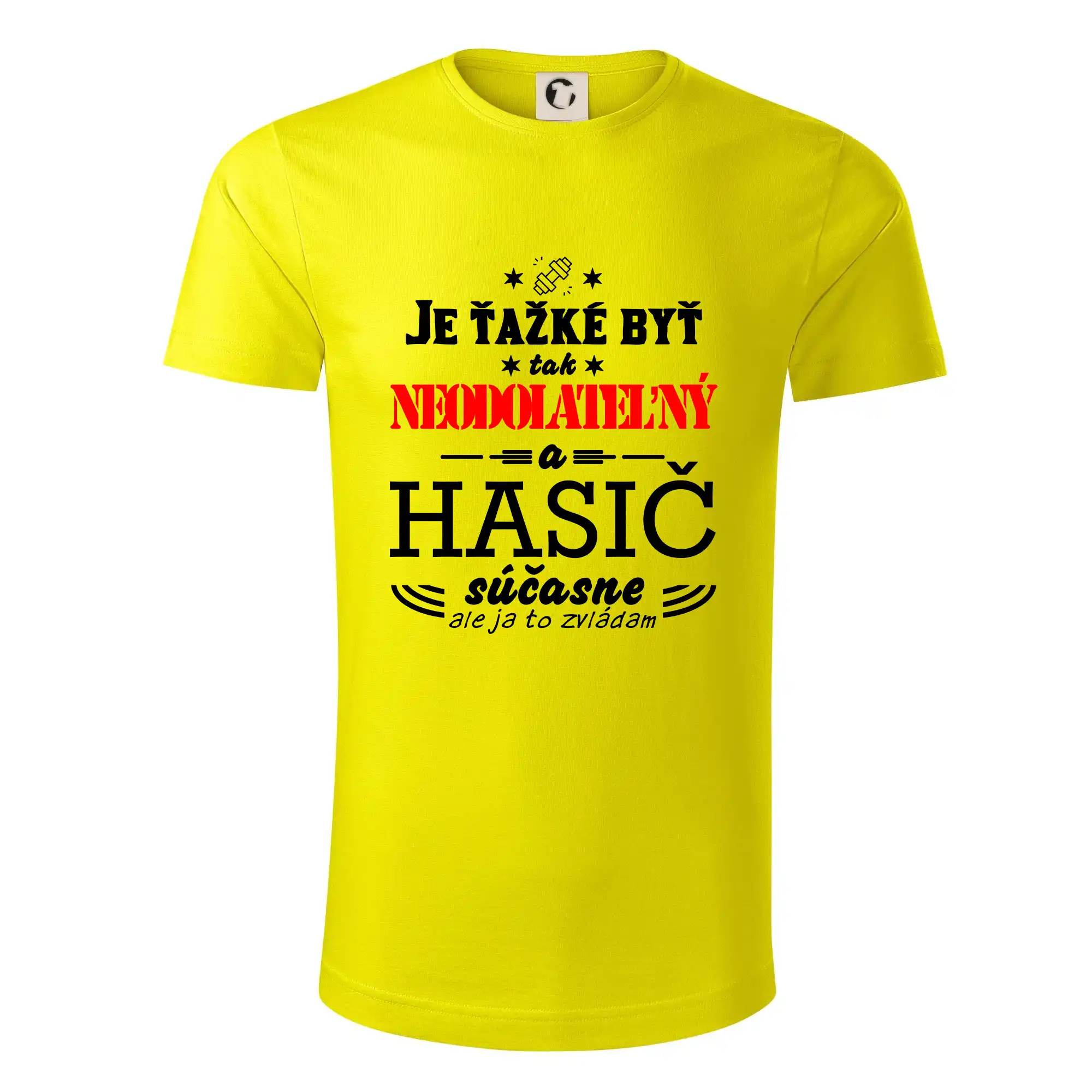 Originálne tričká pre hasičov - Neodolateľný hasič - Tričko z organickej bavlny