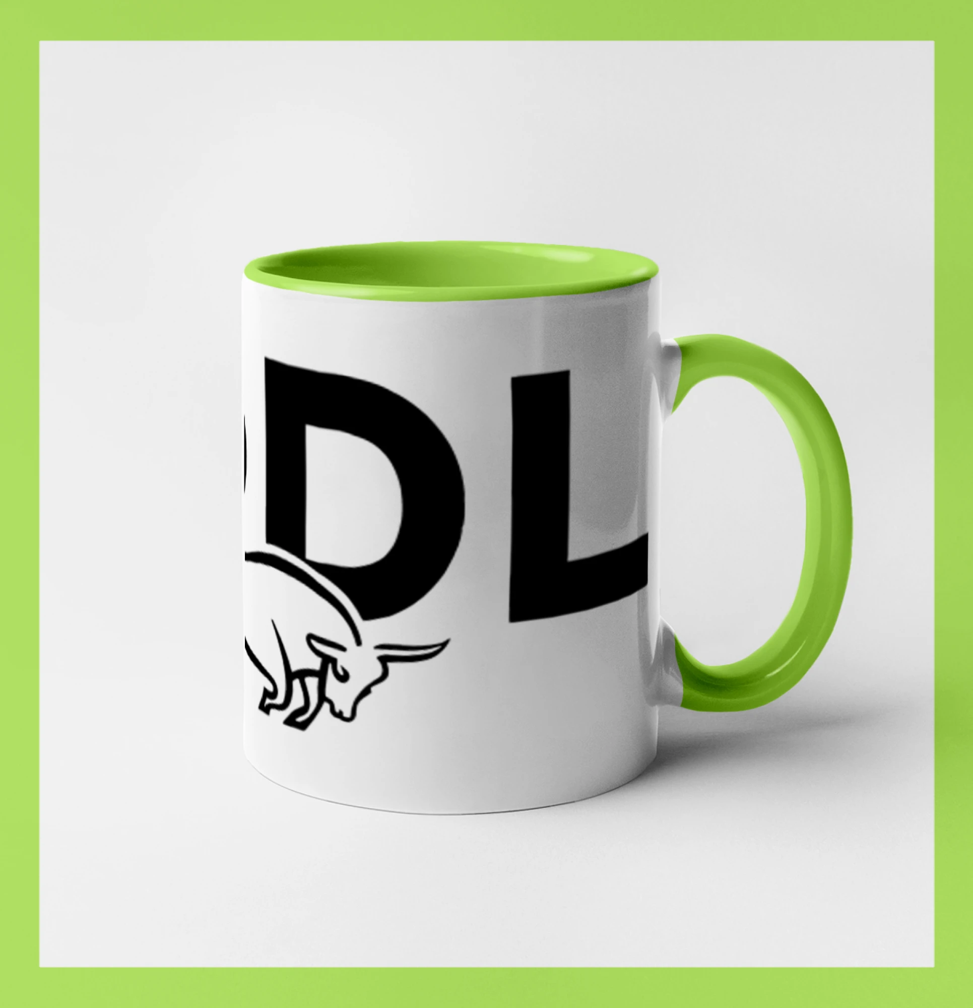 Hodl, nápis a býk Hodl, nápis a býk