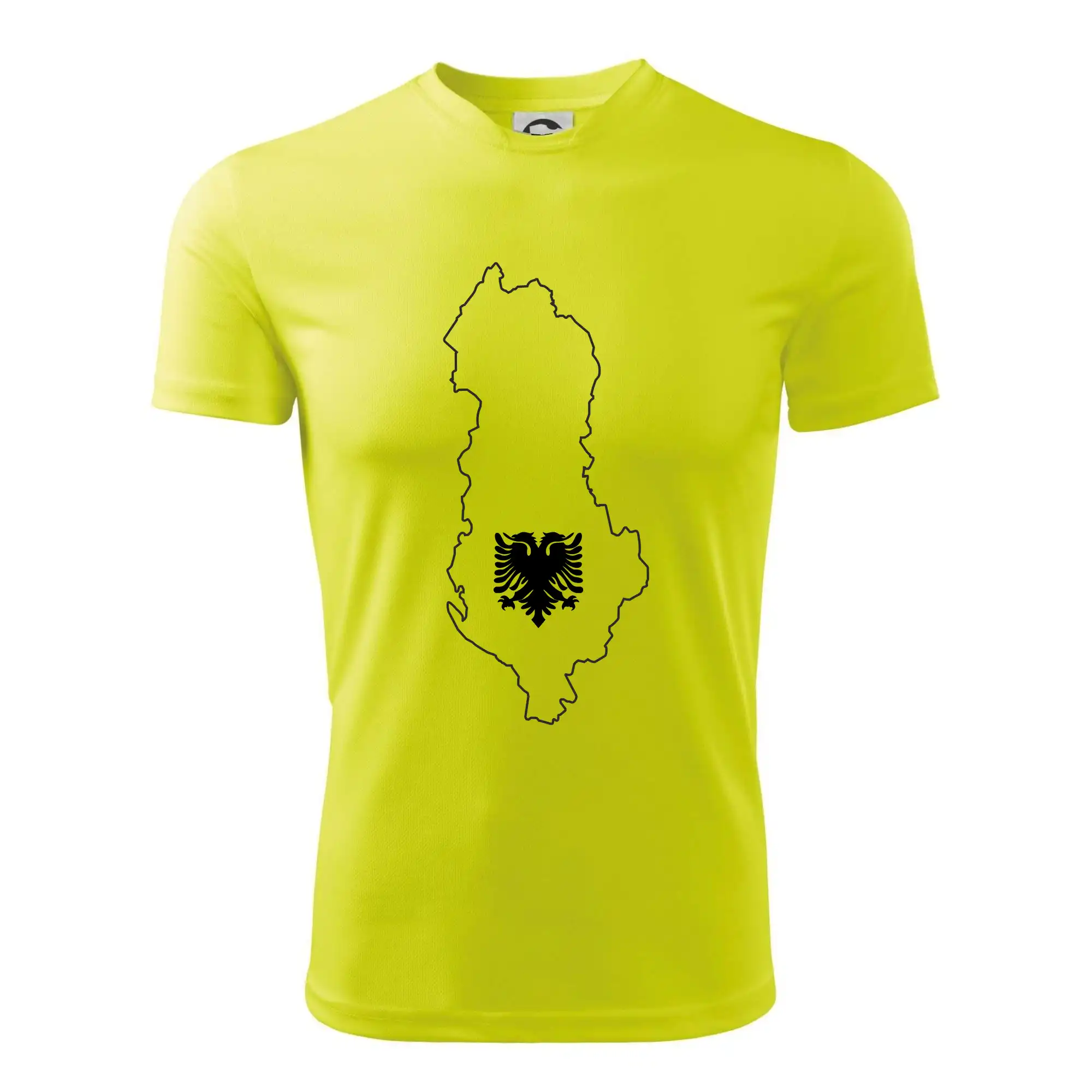 Ostatné mestá / miesta - Albánsko obrys mapa - Detské tričko športové