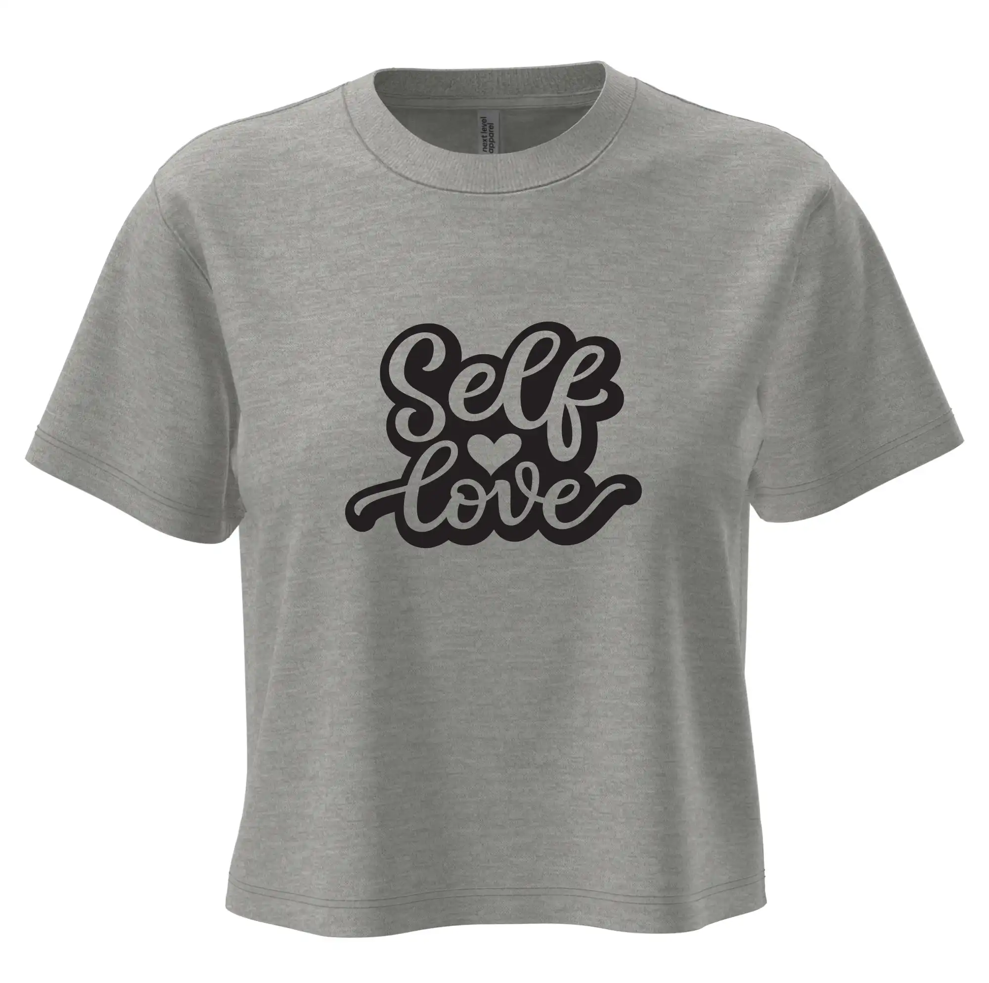 Tričká pre zamilovaných - Self love - Boxy cropped tričko OVERSIZE
