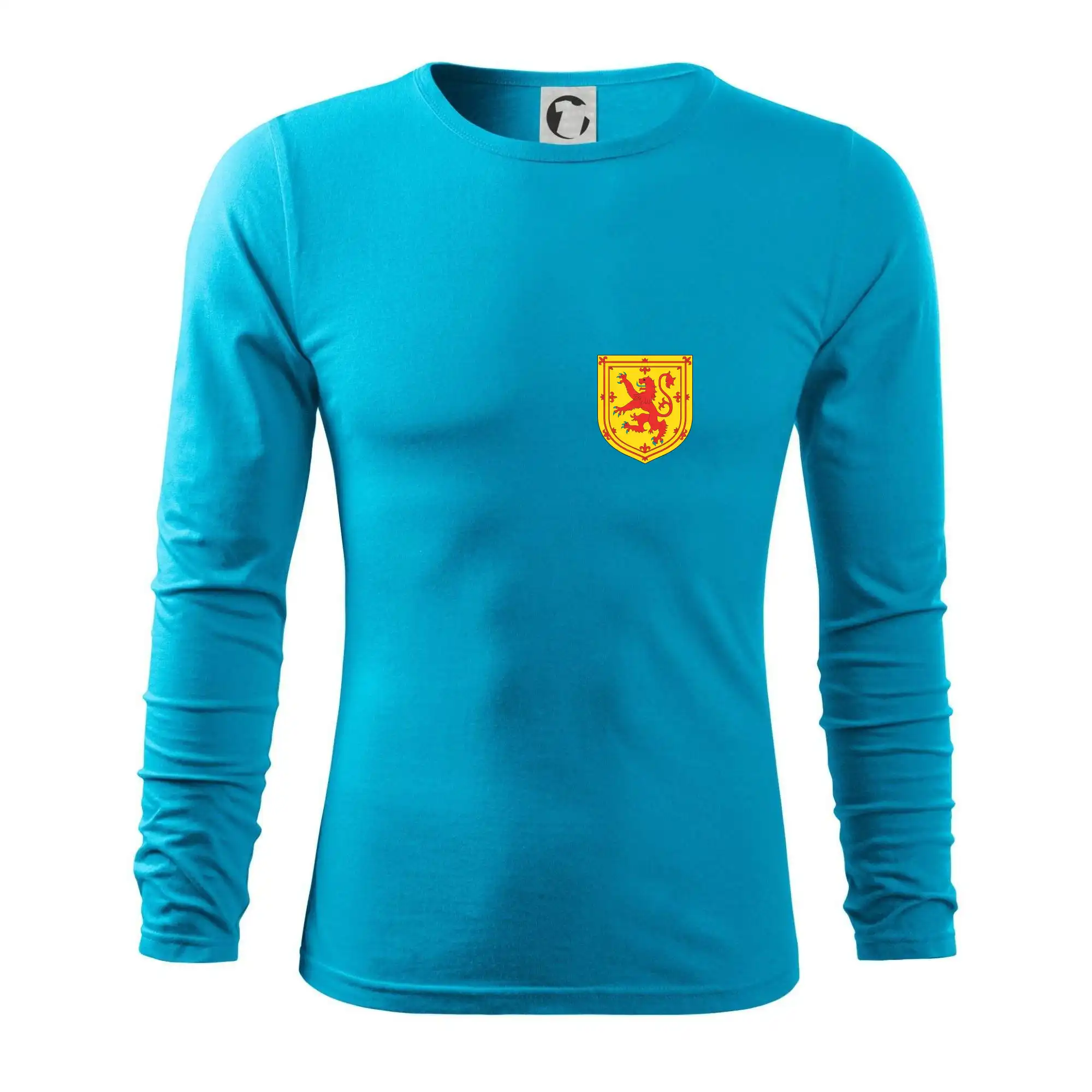Motívy štátnych vlajok - Škótsky lev - prsník - Tričko s dlhým rukávom FIT-T long sleeve