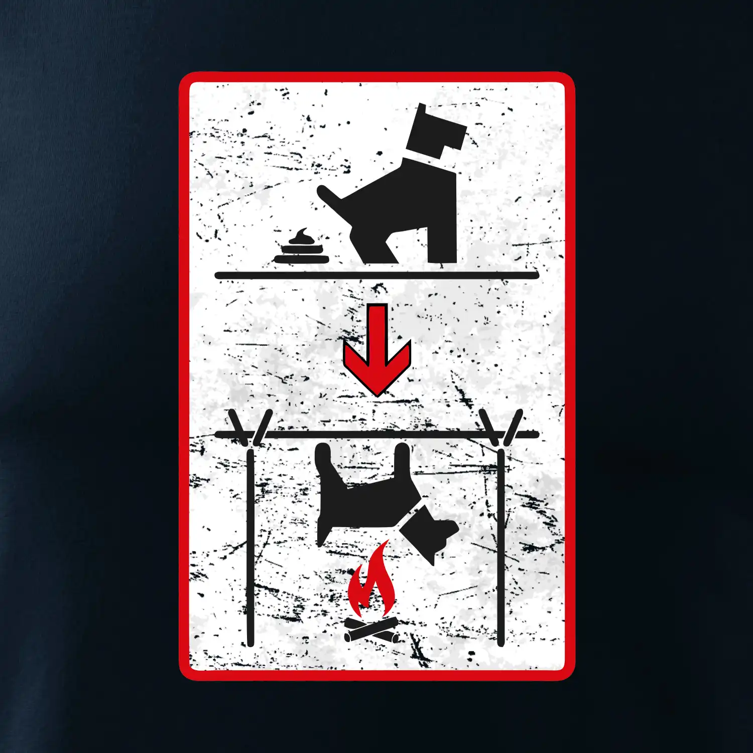 Tričko pro odpůrce sraní na chodníku