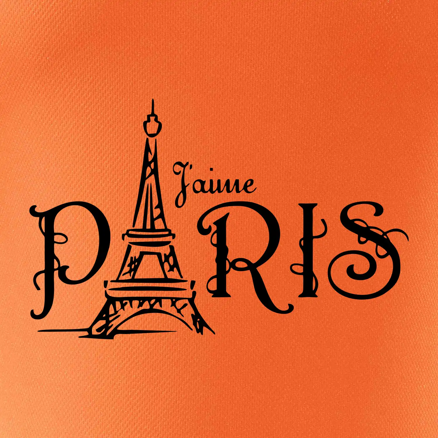 Paris nápis Eiffelovka rovný