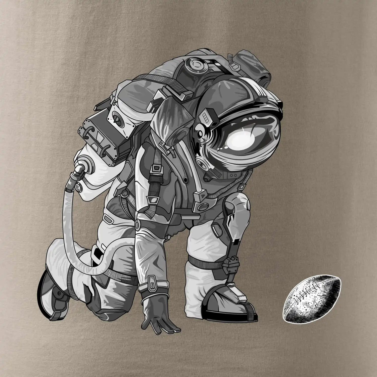 Americký fotbal astronaut