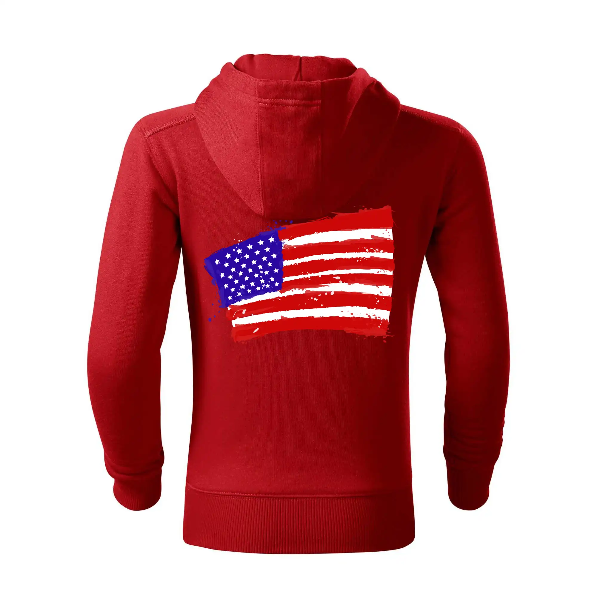 Americká vlajka ohnutá
