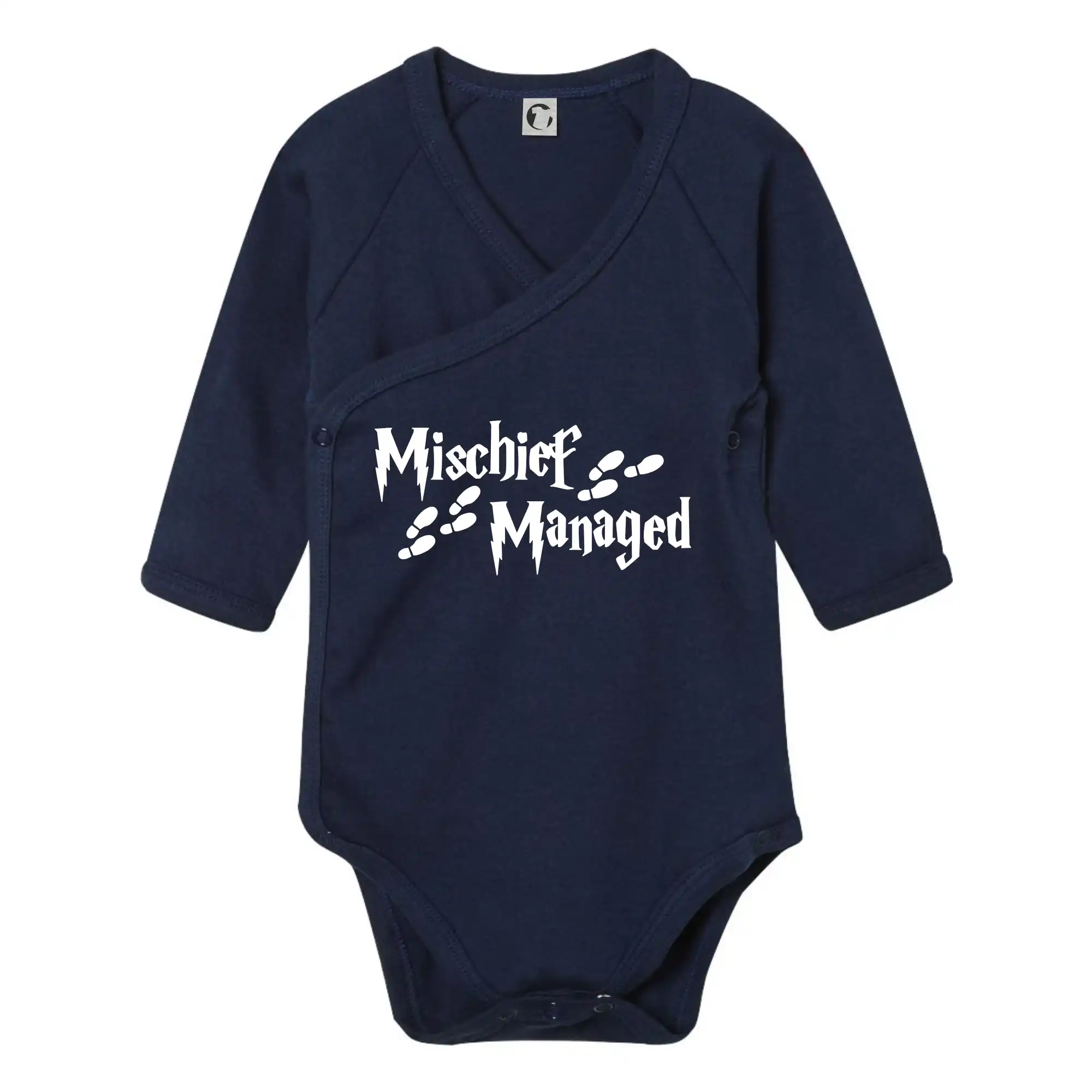 Filmové tričká - Harry - Mischief Managed - Body zavinovacie s dlhým rukávom