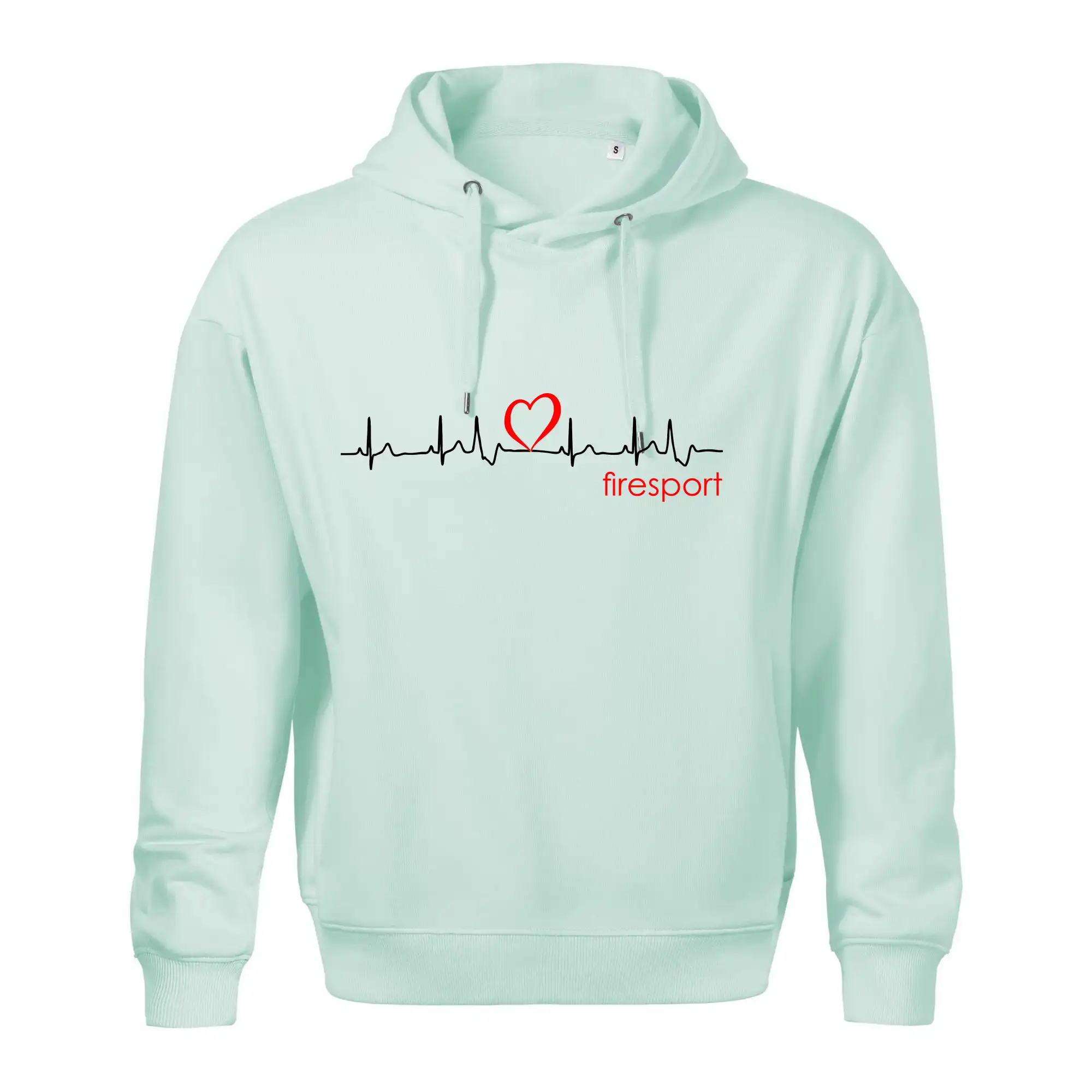 Originálne tričká pre hasičov - Moje srdce bije pre firesport - Oversized mikina pánska Moon - kratšia + širšia