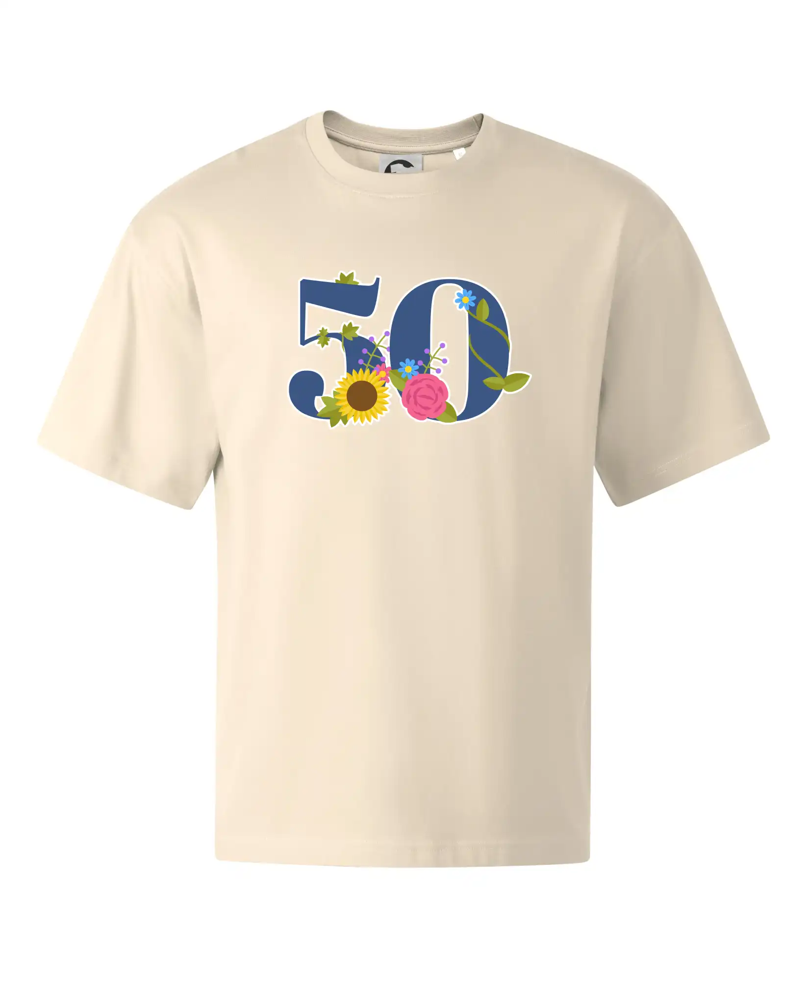 Květinové číslo kreslené - 50